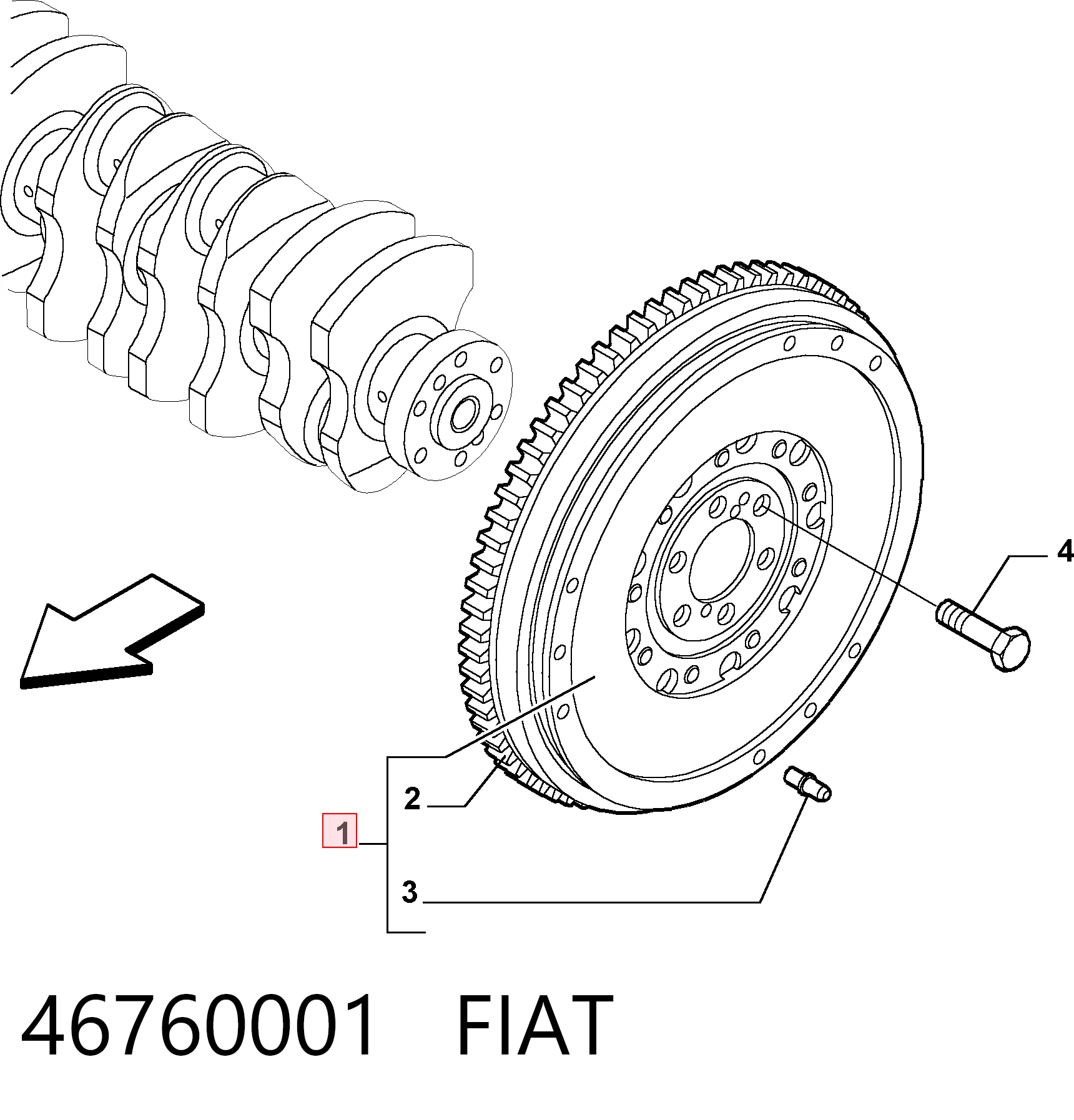 415072410 INA Volante de motor