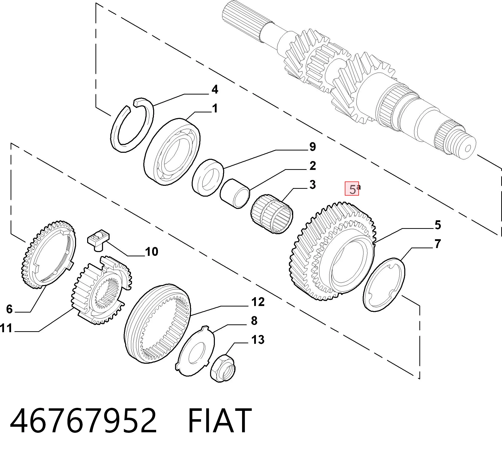 Roda dentada motriz de 5ª velocidade Fiat Palio 178DX ao melhor preço