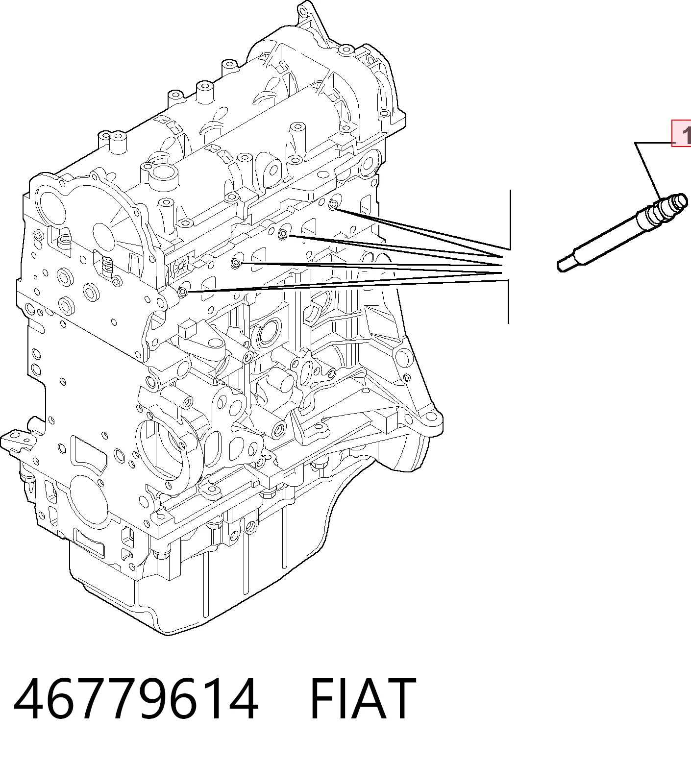 46779614 Fiat/Alfa/Lancia Vela de incandescência