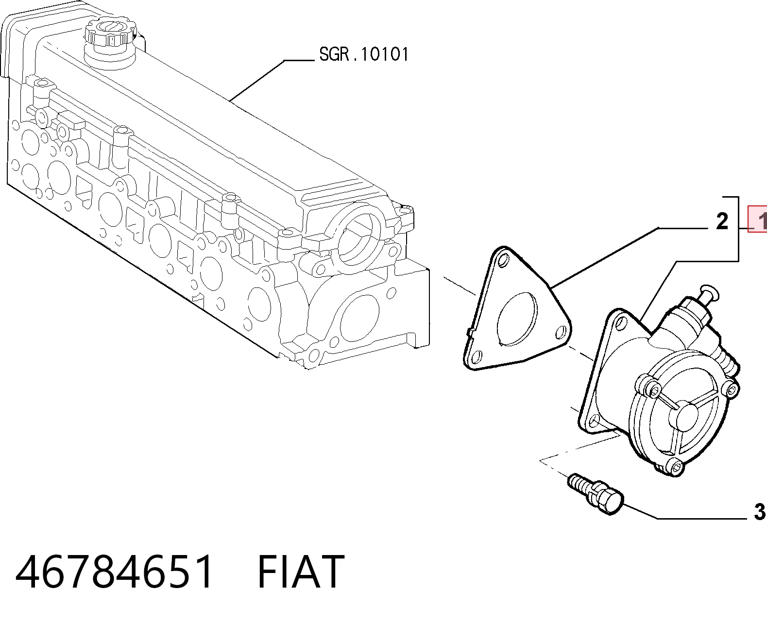  Bomba a vácuo Fiat Bravo I hatchback (182) (1995 - 2001) I