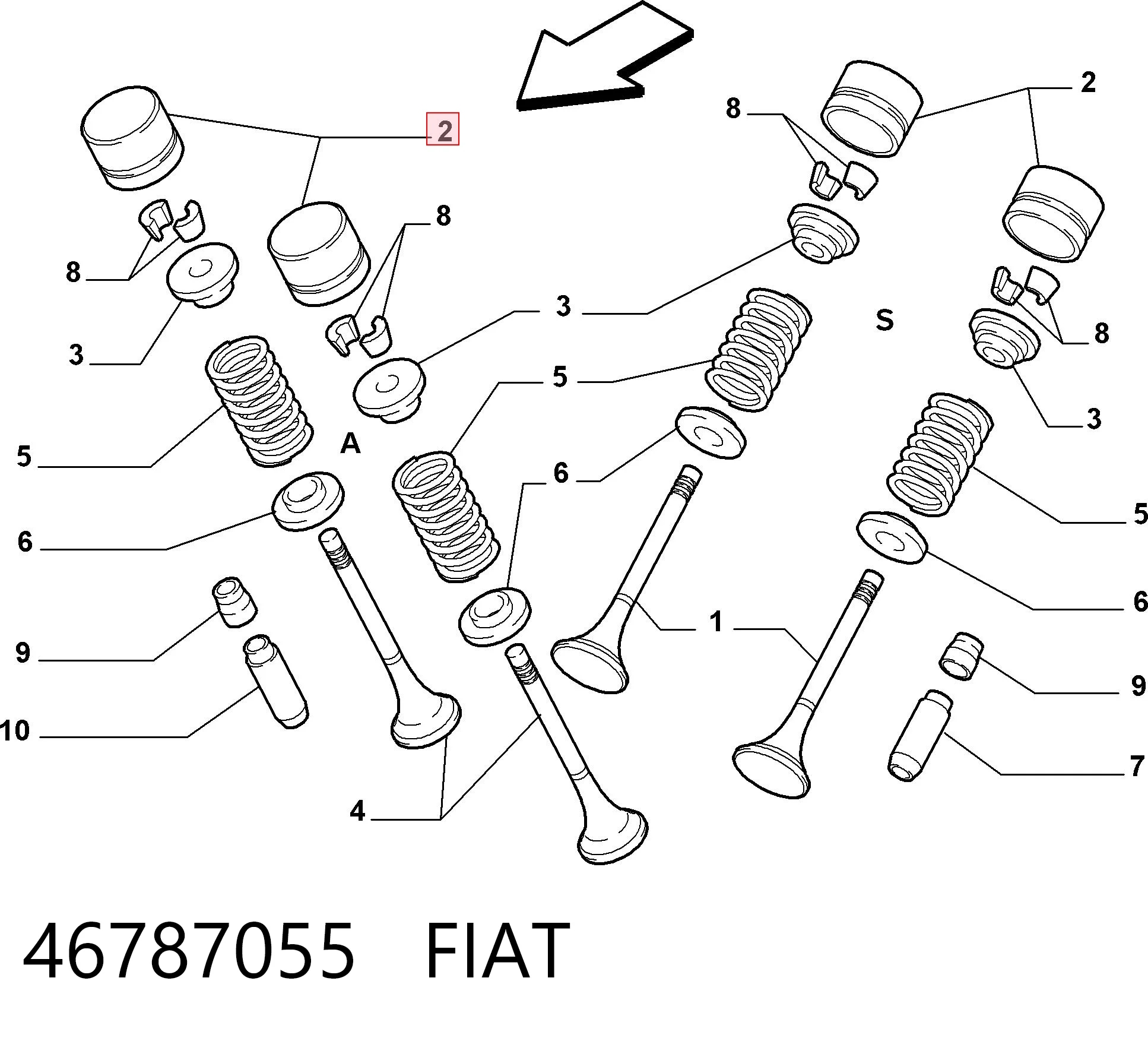 Compensador hidrâulico (empurrador hidrâulico), empurrador de válvulas para Rover 25 RF