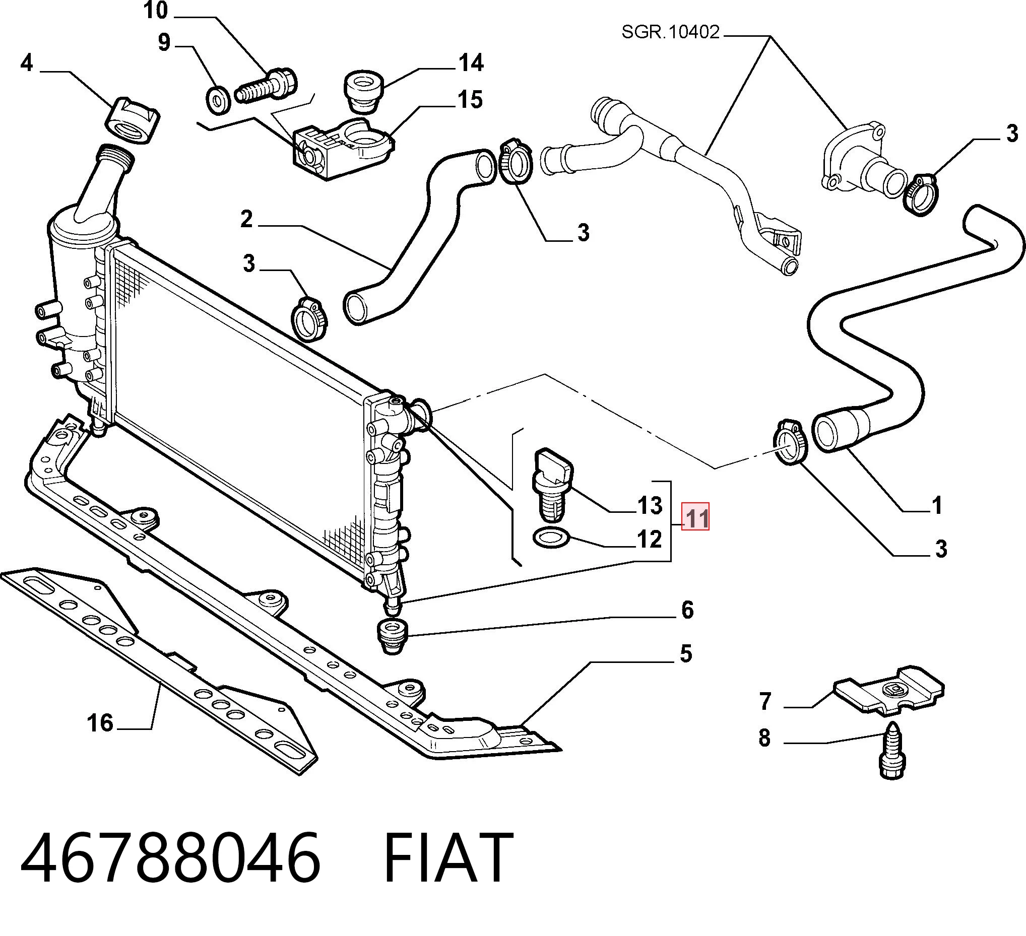 46788046 Fiat/Alfa/Lancia