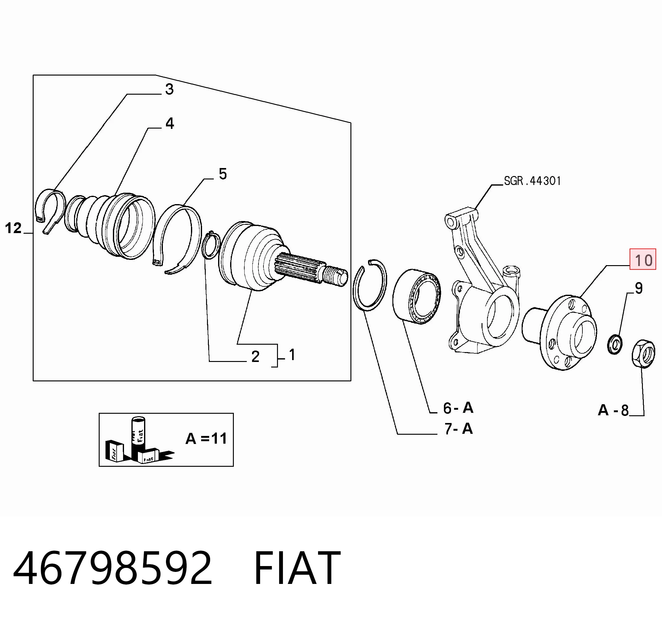  para Fiat Fiorino  (146 Uno)