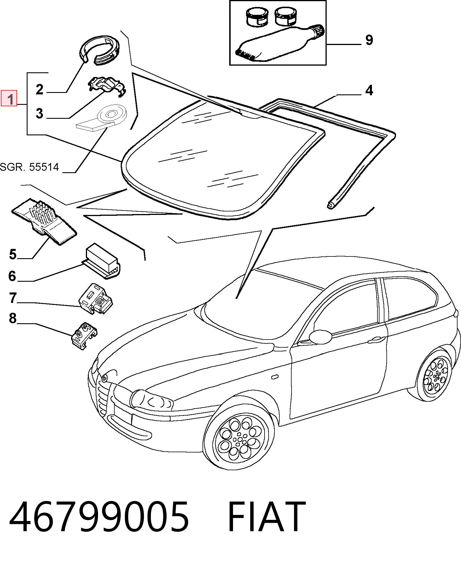 46799005 Fiat/Alfa/Lancia