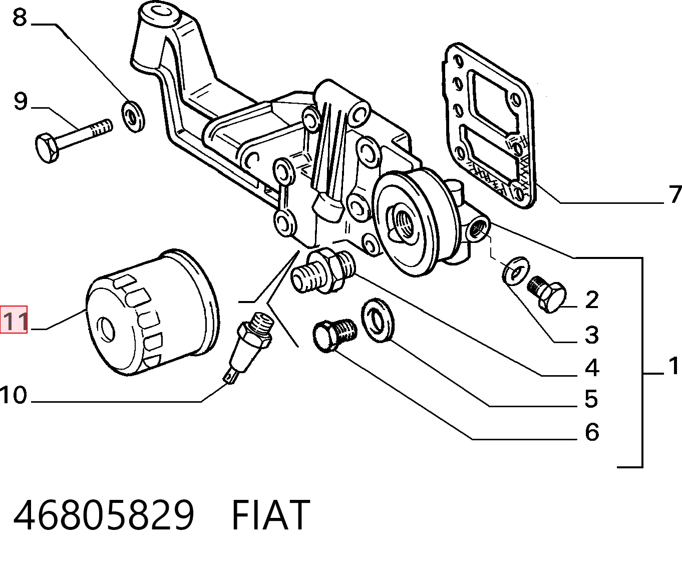 46805829 Fiat/Alfa/Lancia