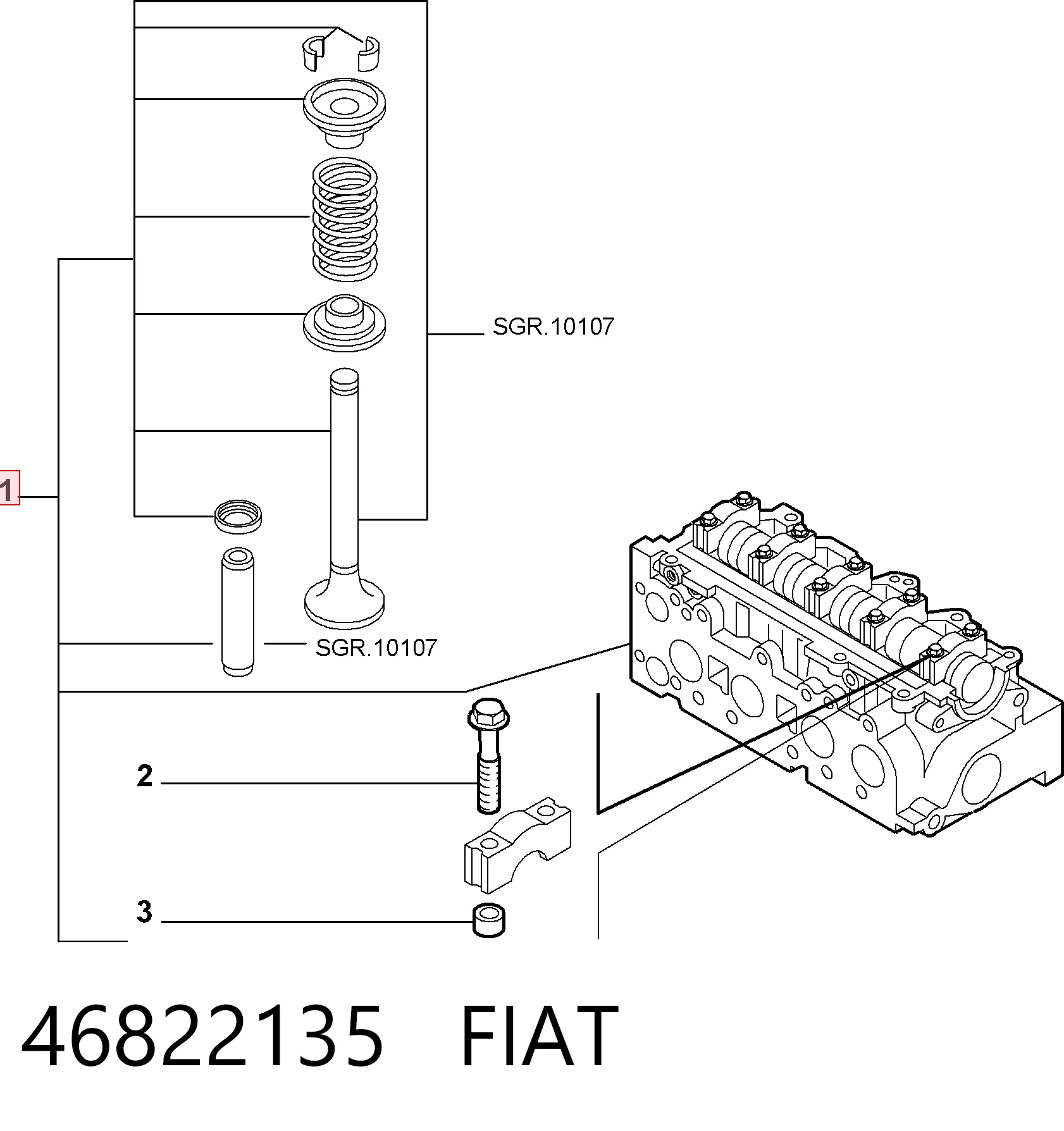 Cabeça de motor (CBC) para Fiat Punto GRAND 199