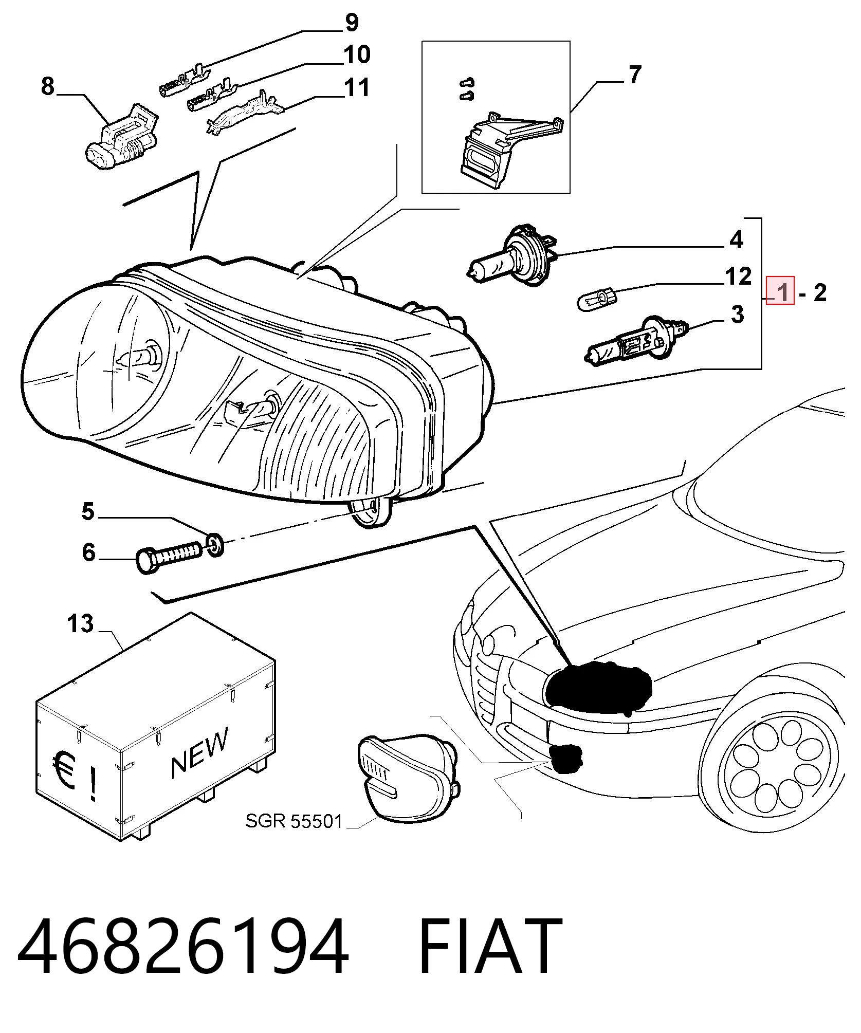 46826194 Fiat/Alfa/Lancia