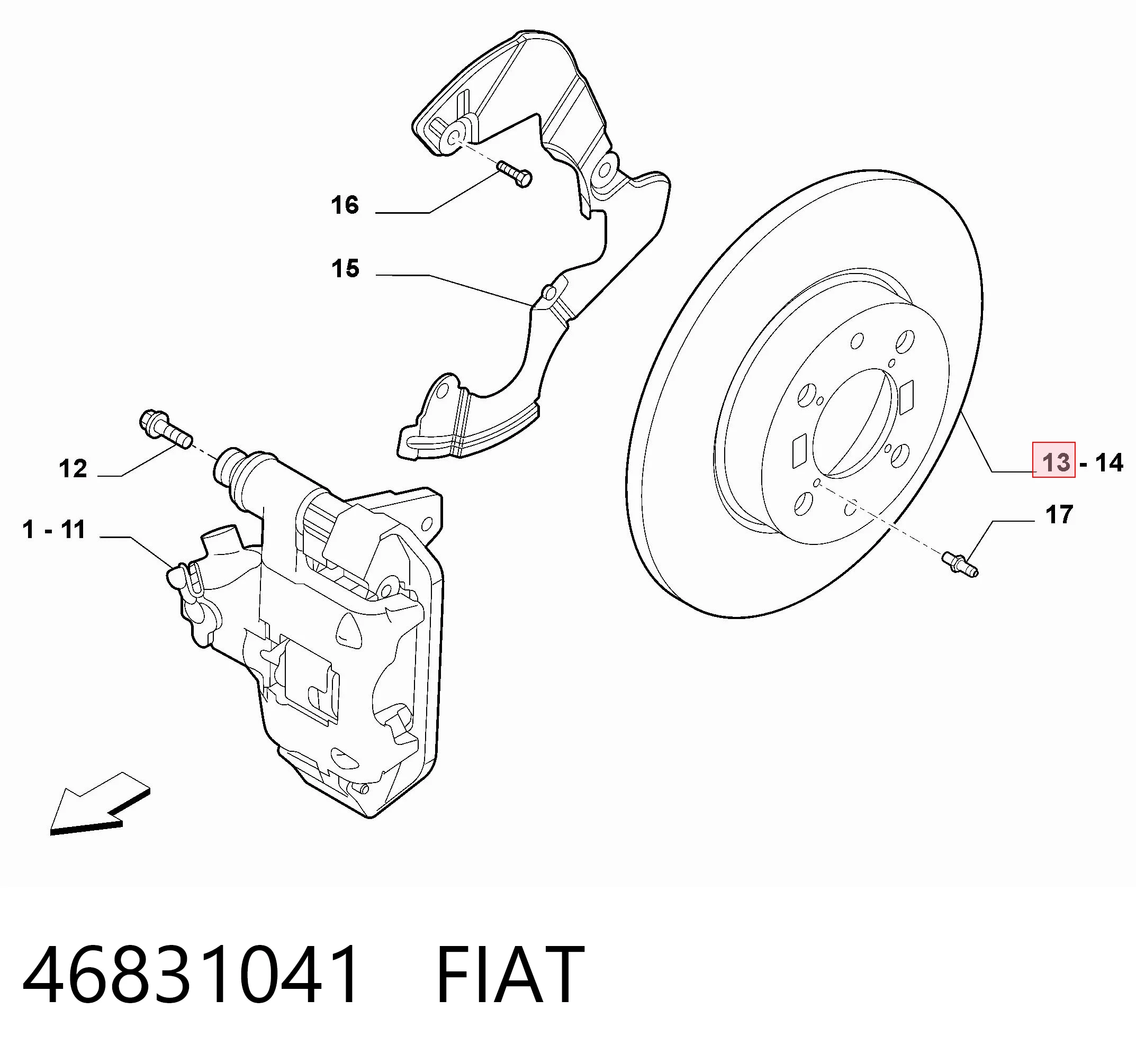 46831041 Fiat/Alfa/Lancia