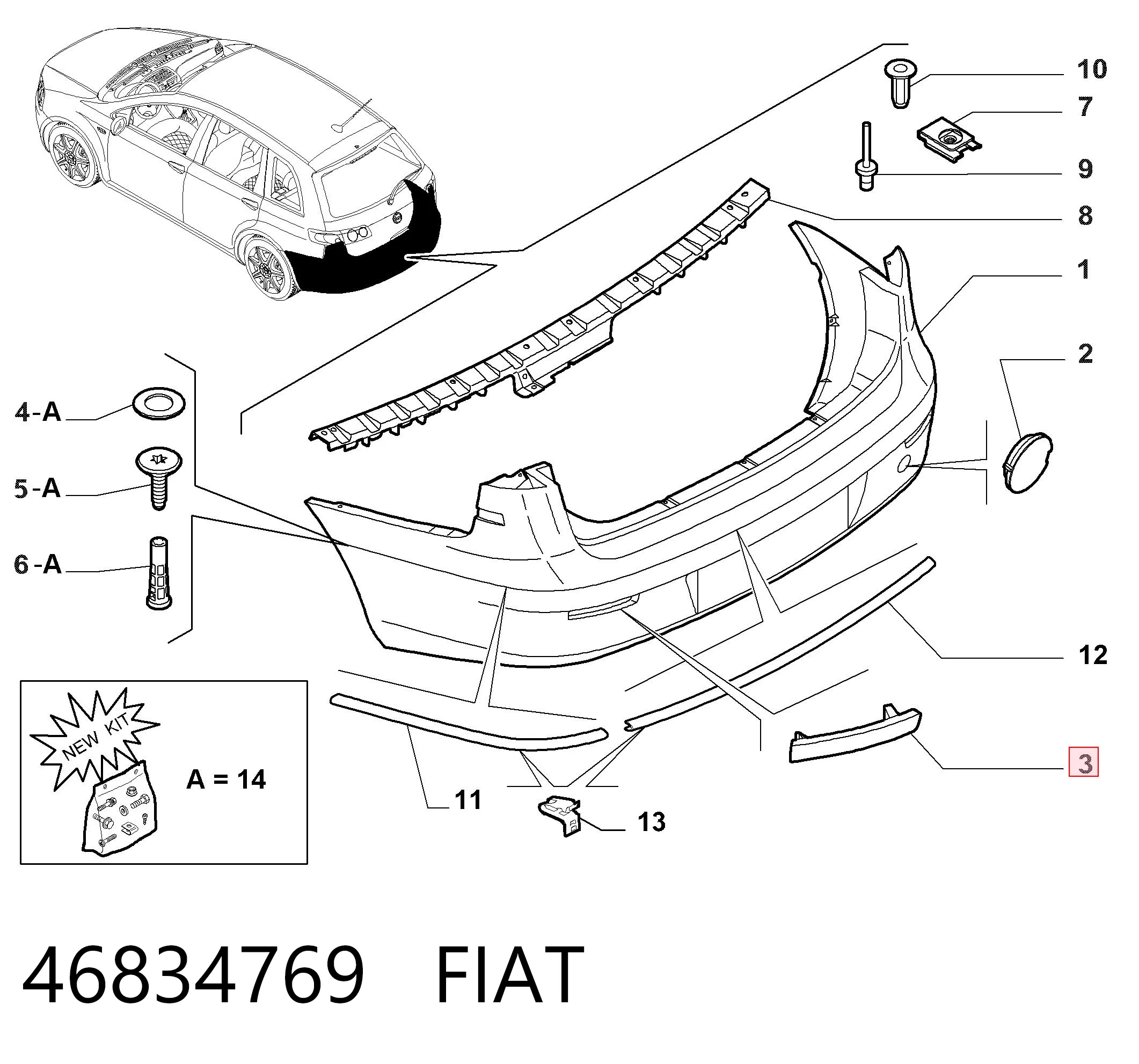 46834769 Fiat/Alfa/Lancia