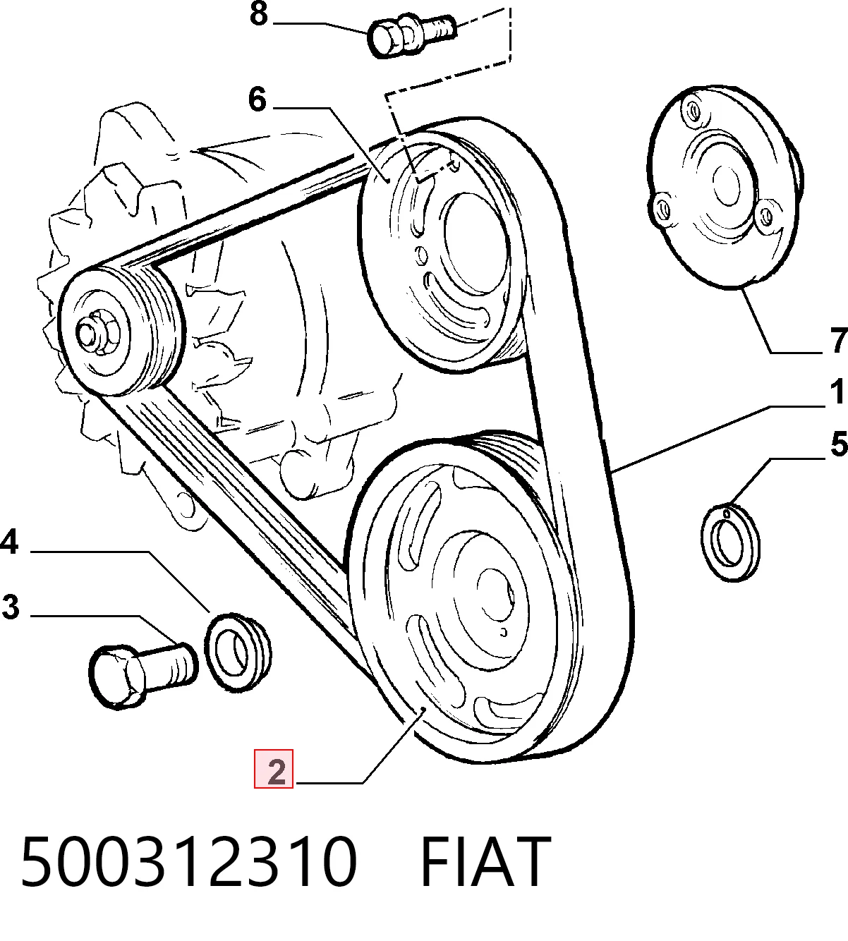 500312310 Fiat/Alfa/Lancia