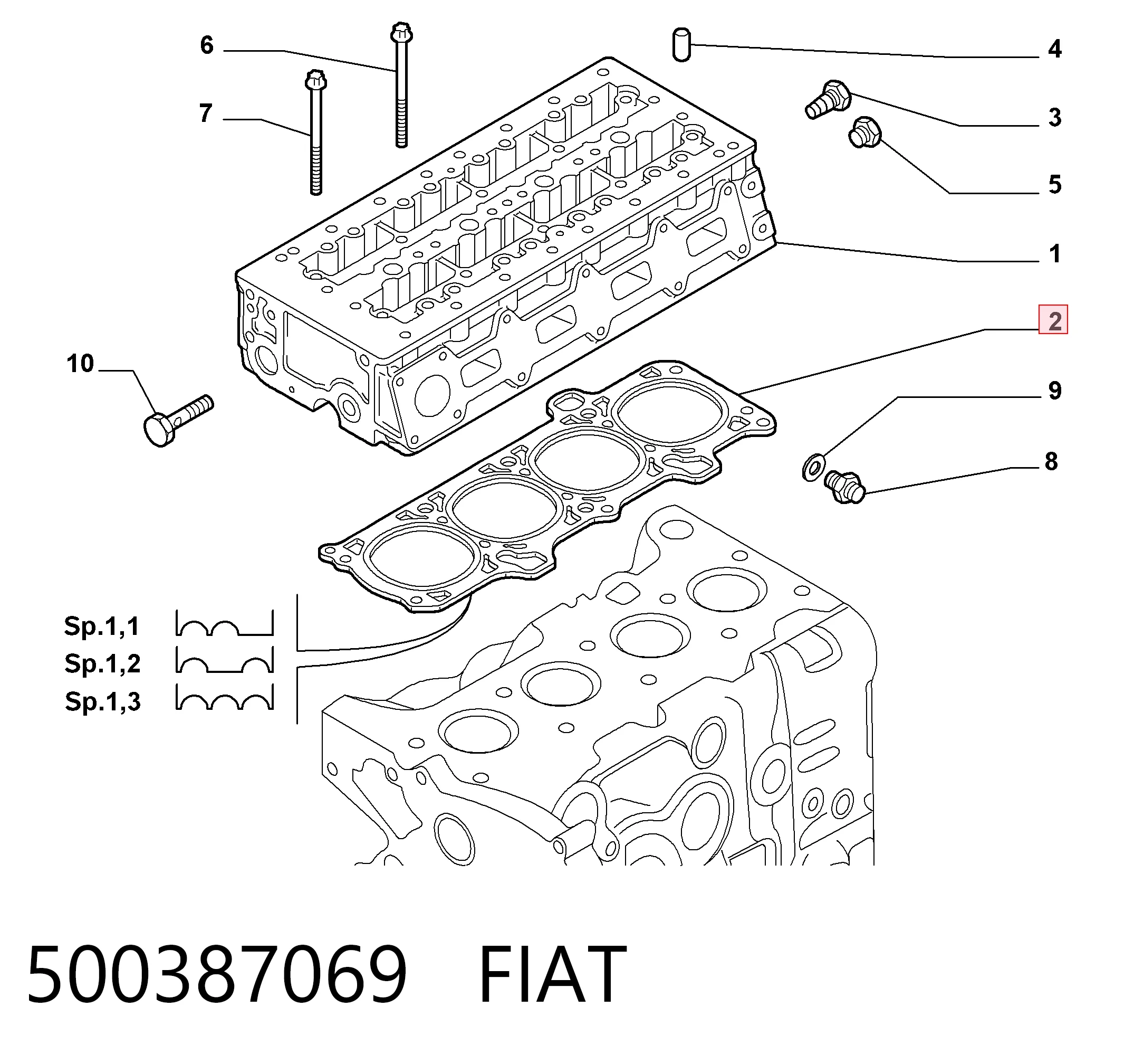Vedante de cabeça de motor (CBC) Subaru Forester preço, a partir de 31,09 USD