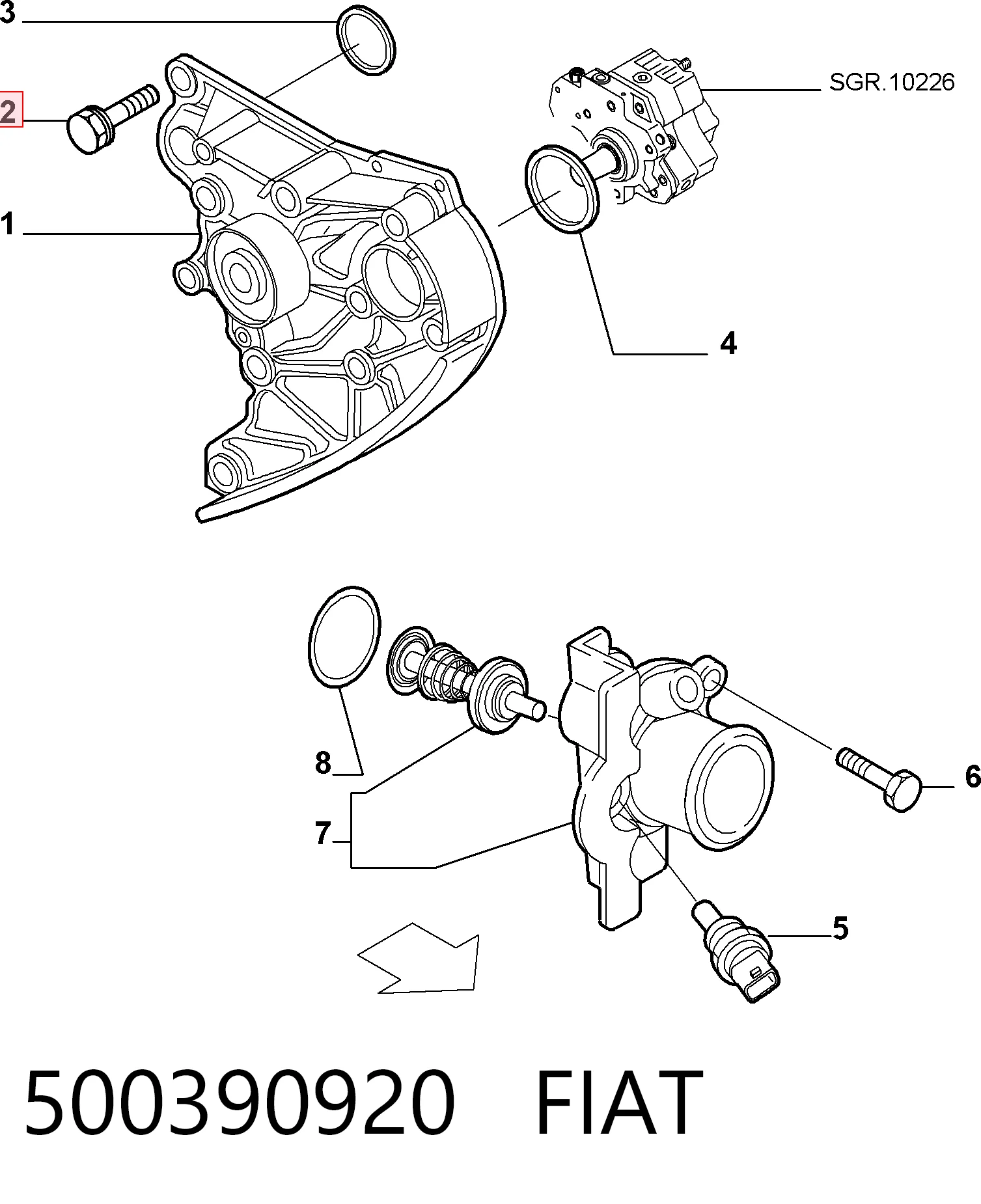 500390920 Fiat/Alfa/Lancia