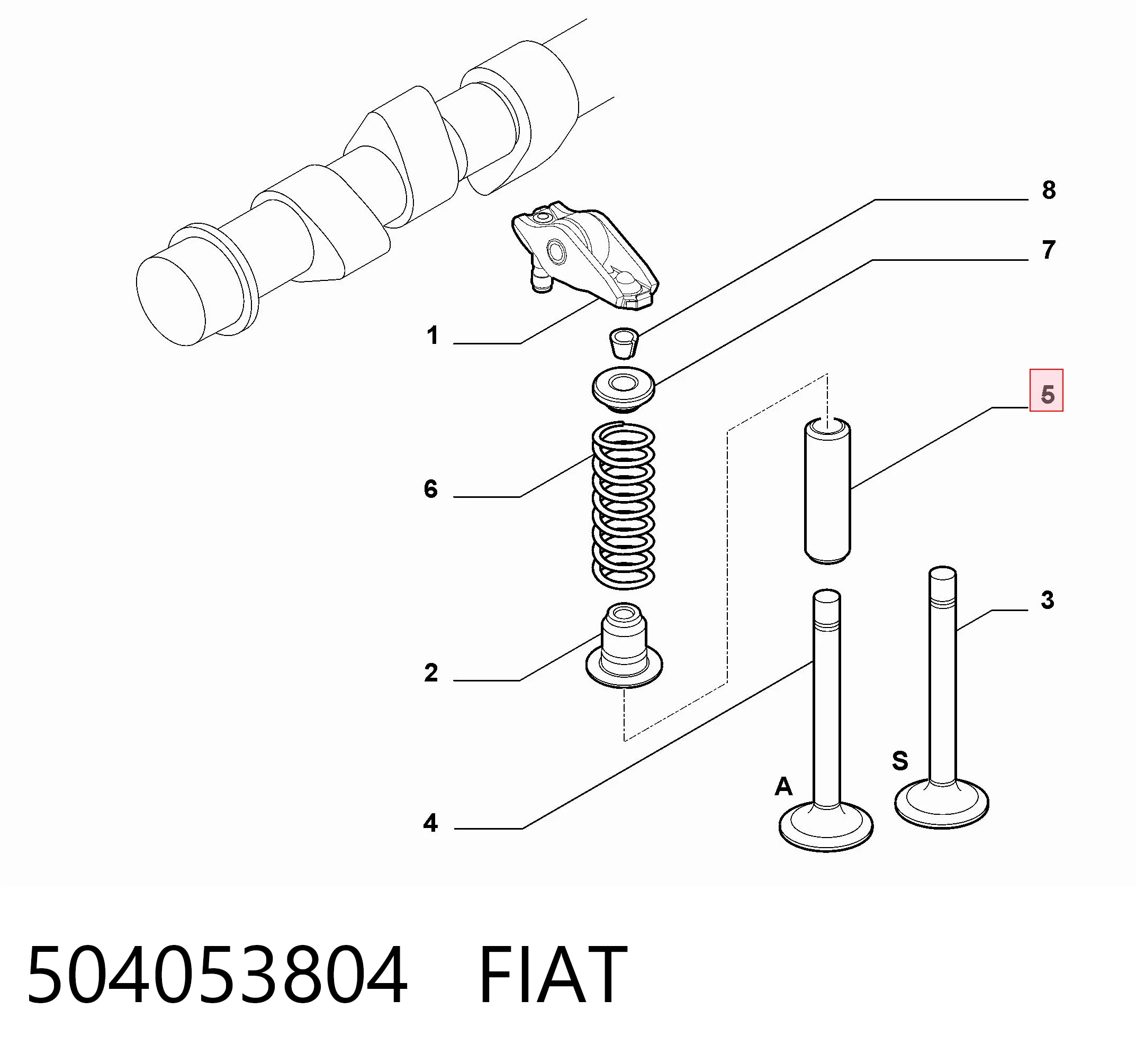 Guia de válvula para Fiat Ducato III 250