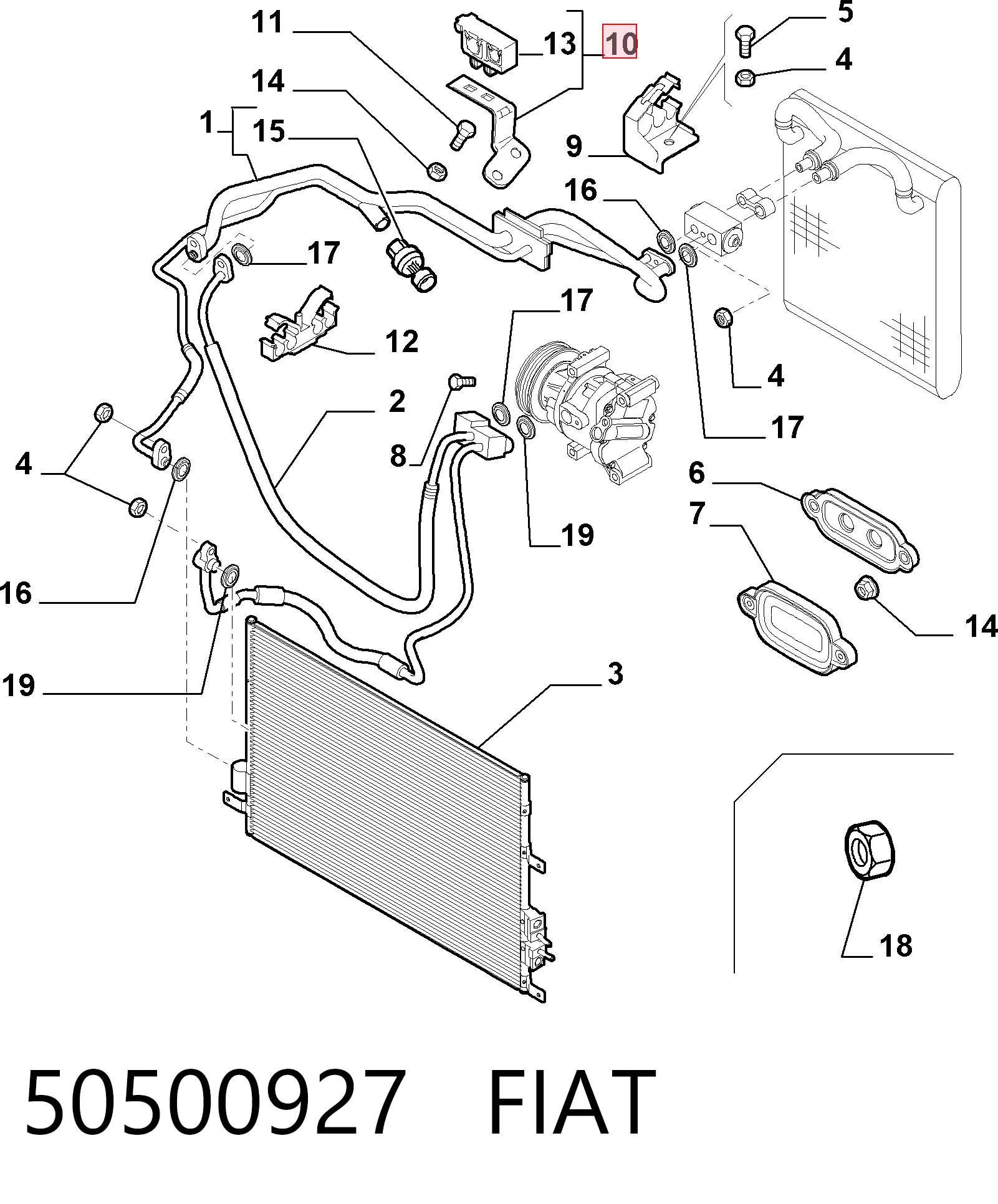 50500927 Fiat/Alfa/Lancia
