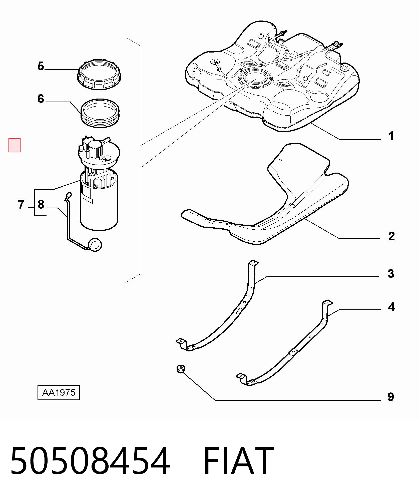 Módulo de bomba de combustível com sensor do nível de combustível Alfa Romeo 159  939 ao melhor preço