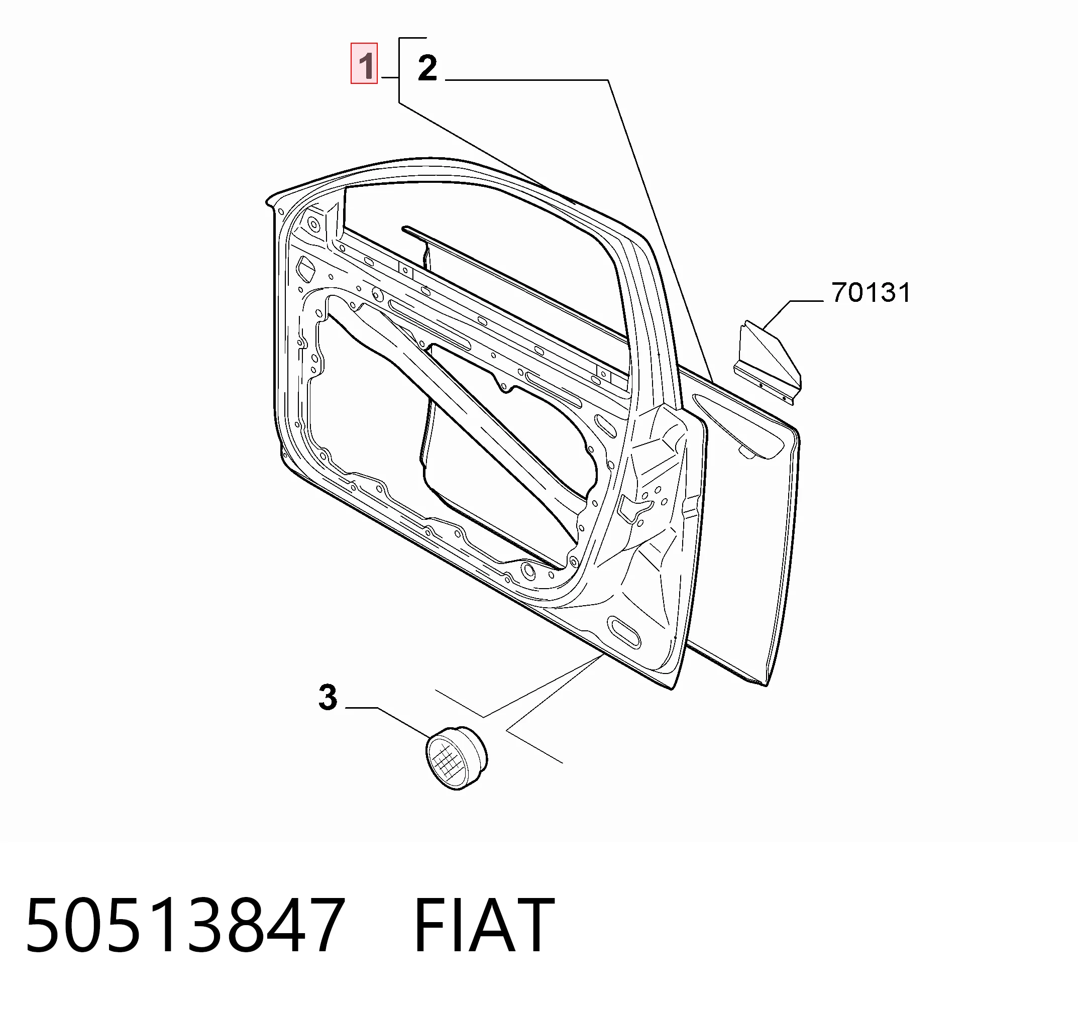 Porta dianteira esquerda para Alfa Romeo 159  939