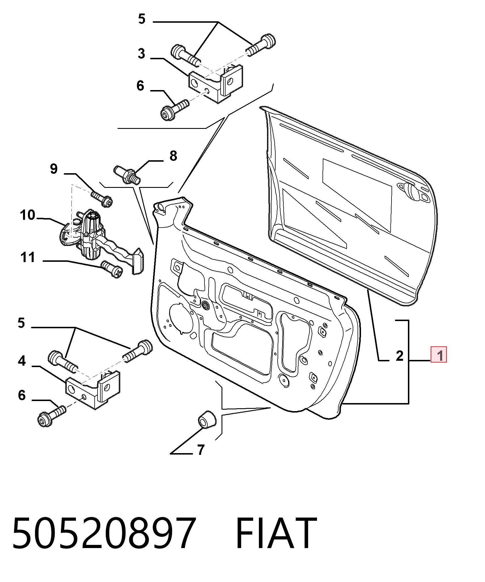 Porta dianteira esquerda Alfa Romeo Mito  955 ao melhor preço