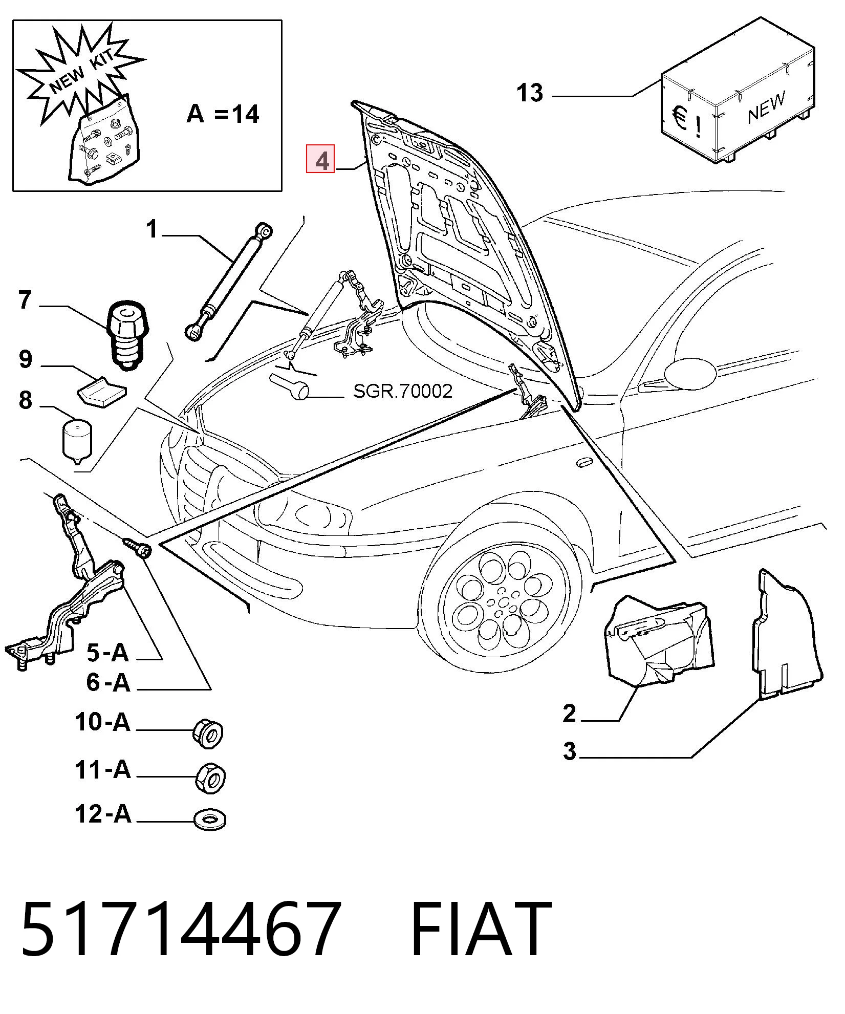 Capota para Alfa Romeo 147  937
