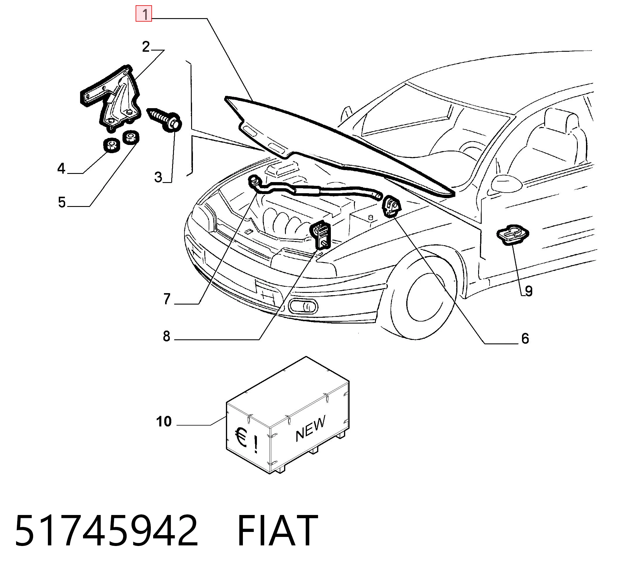 Capota para Fiat Bravo 182