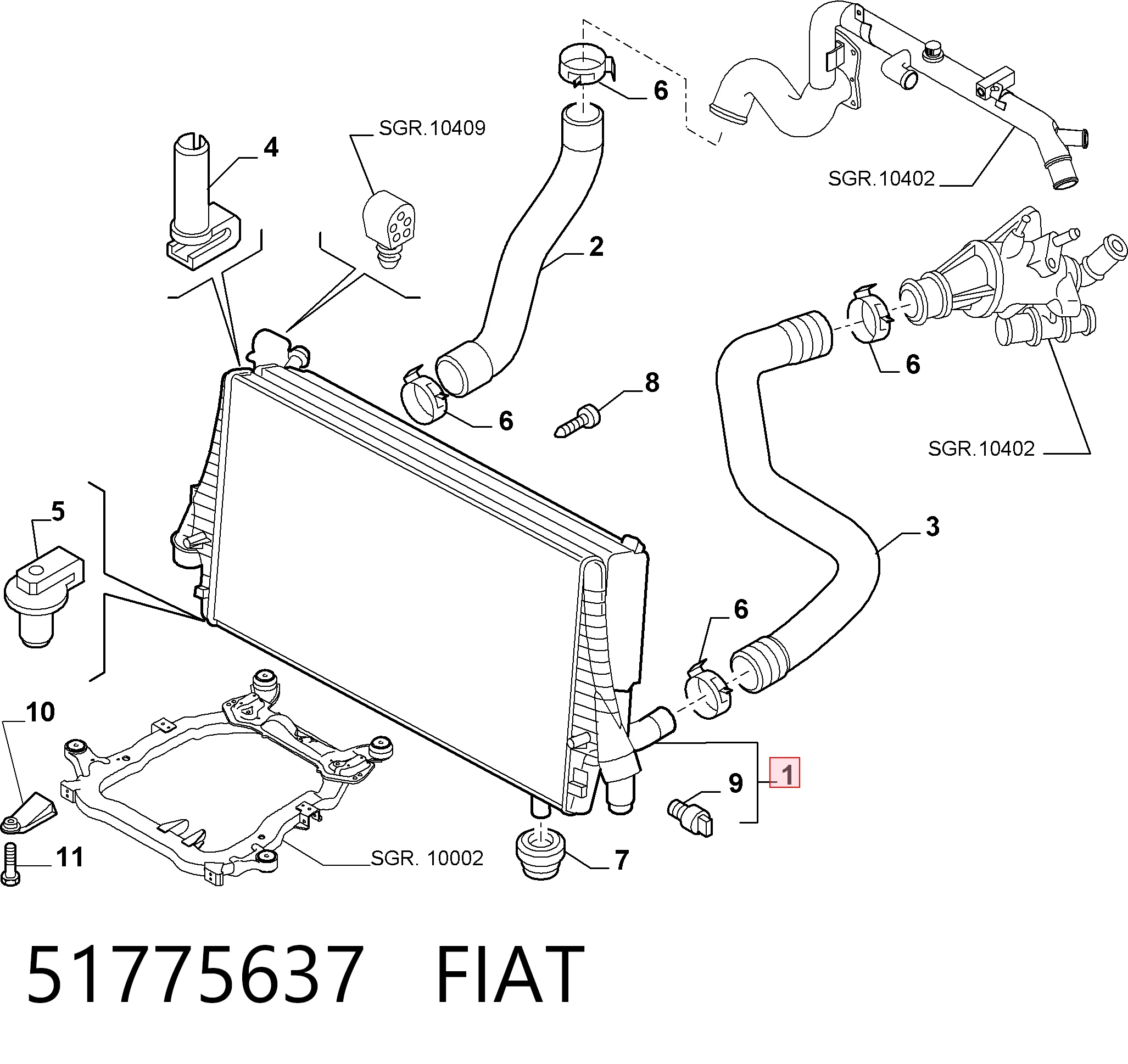 51775637 Fiat/Alfa/Lancia