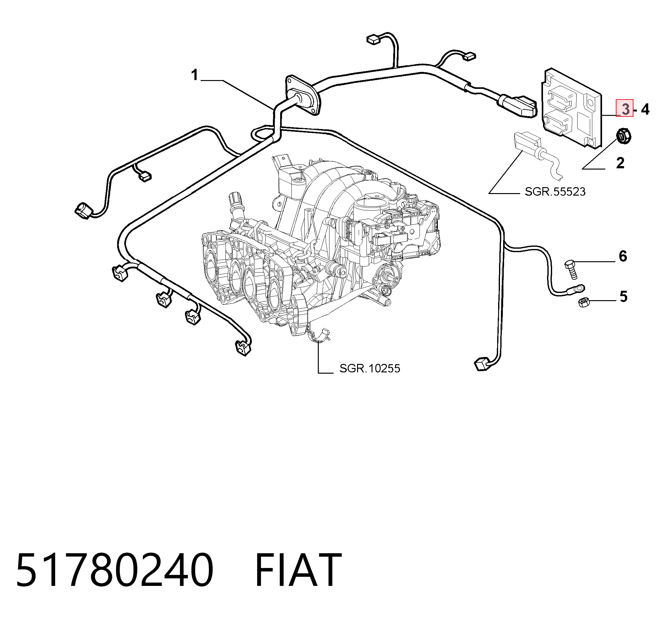 Módulo de direção (Centralina eletrônica) de motor Fiat Punto  199 ao melhor preço