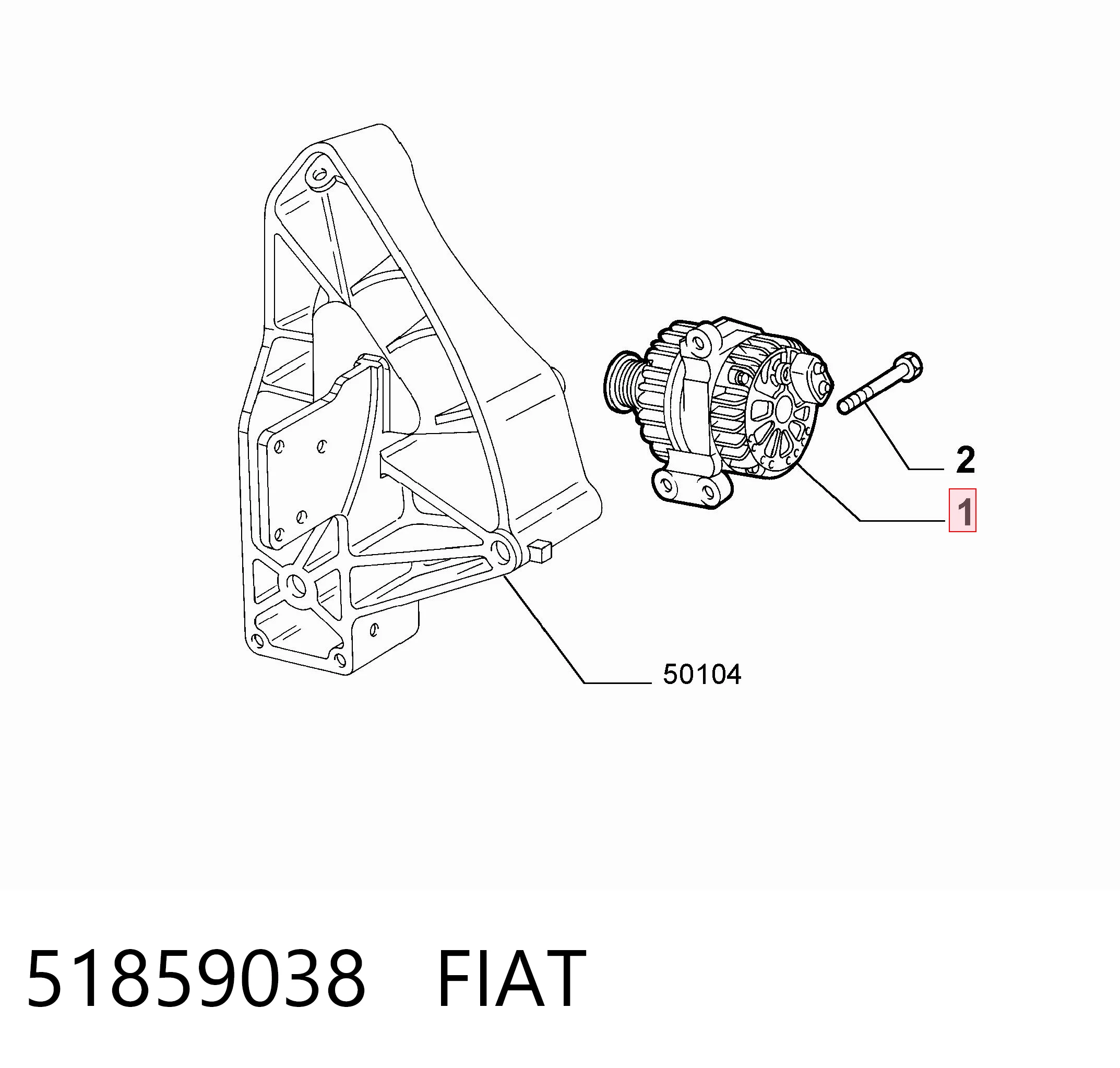51859038 Fiat/Alfa/Lancia Gerador