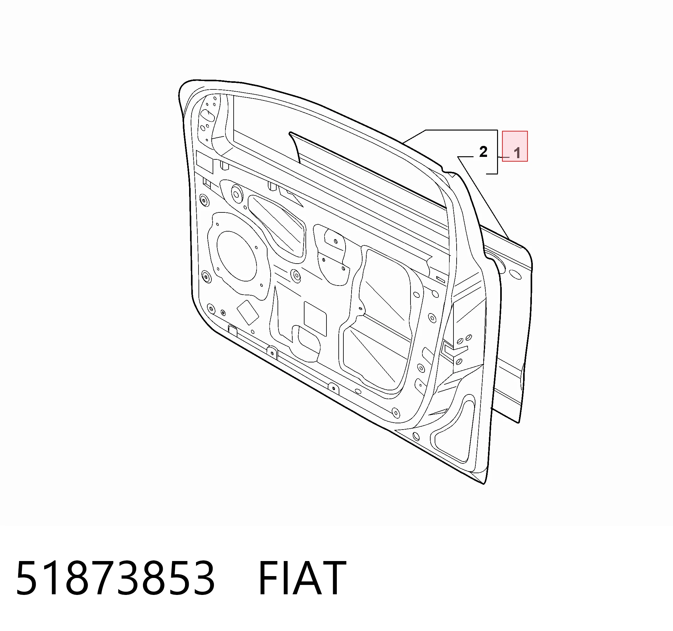 Porta dianteira esquerda para Fiat Bravo II 198