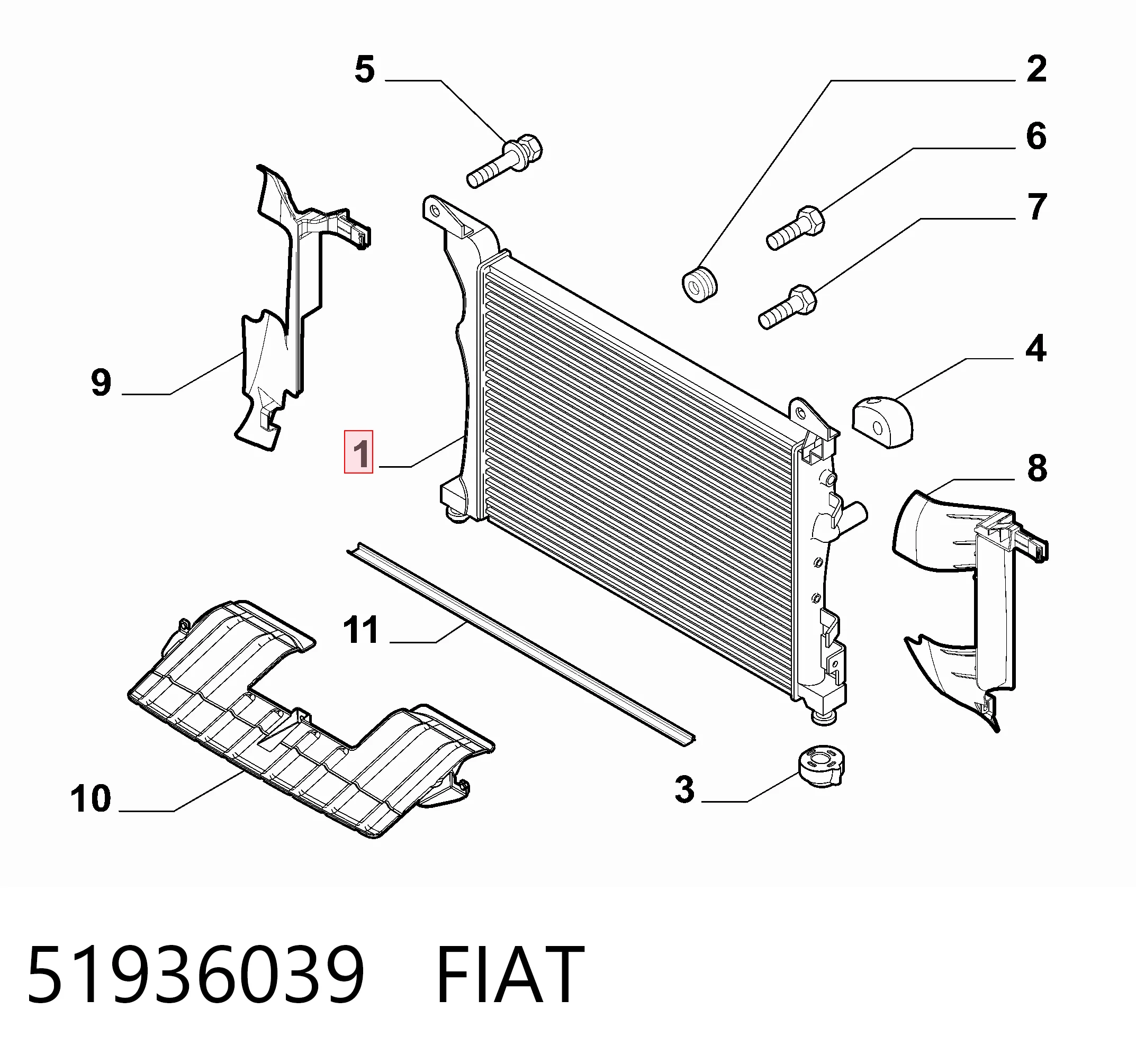 Compre RA0111161 Jdeus Radiador de esfriamento de motor