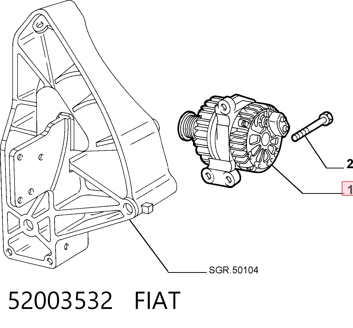 52003532 Fiat/Alfa/Lancia Gerador