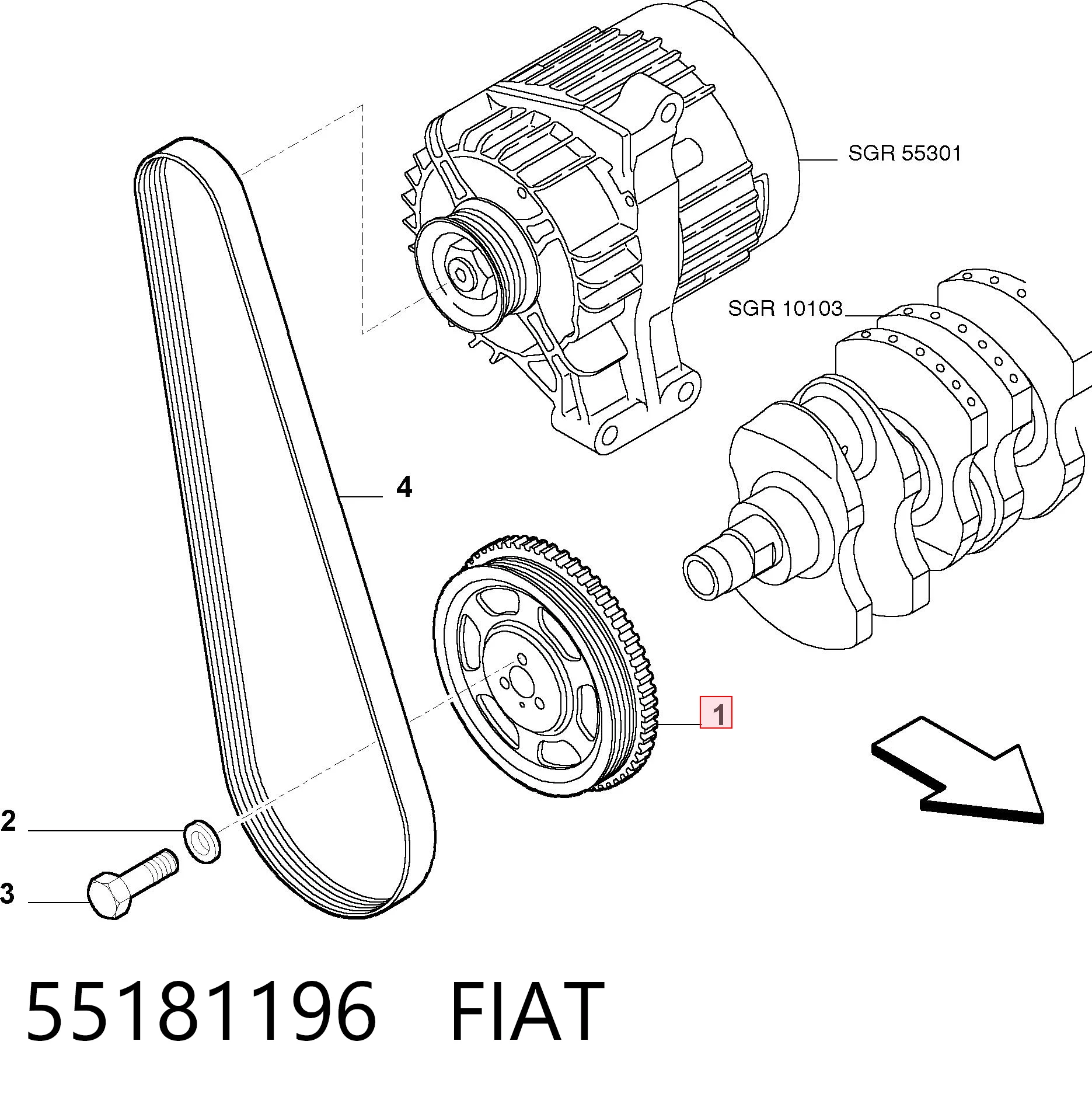 55181196 Fiat/Alfa/Lancia