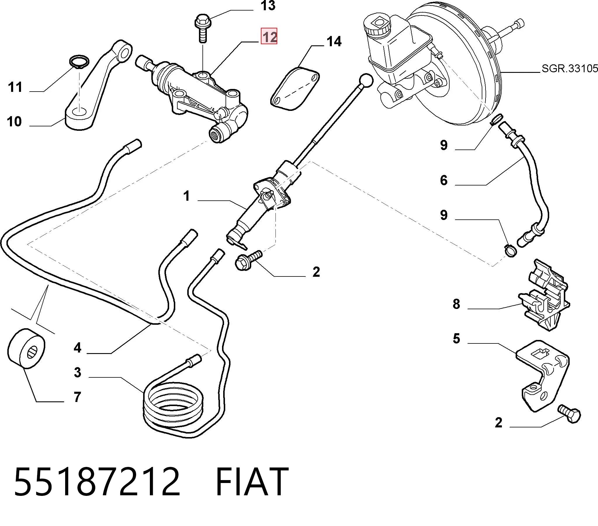 55187212 Fiat/Alfa/Lancia