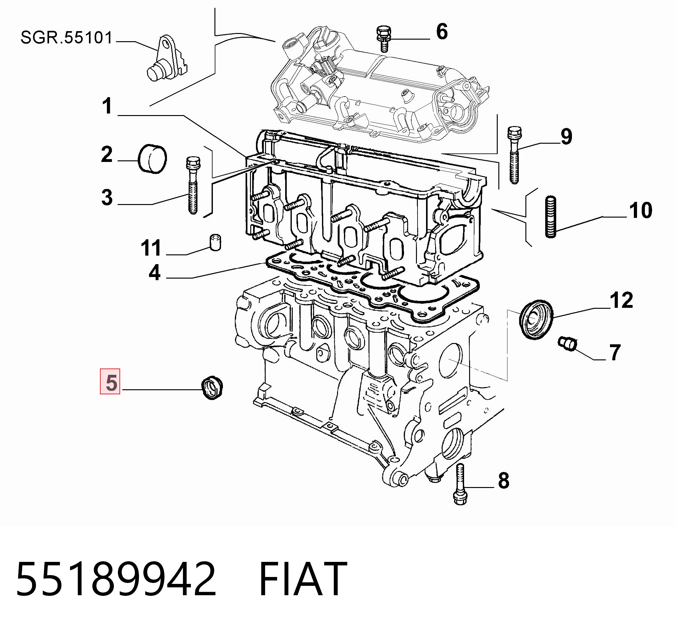 55189942 Fiat/Alfa/Lancia