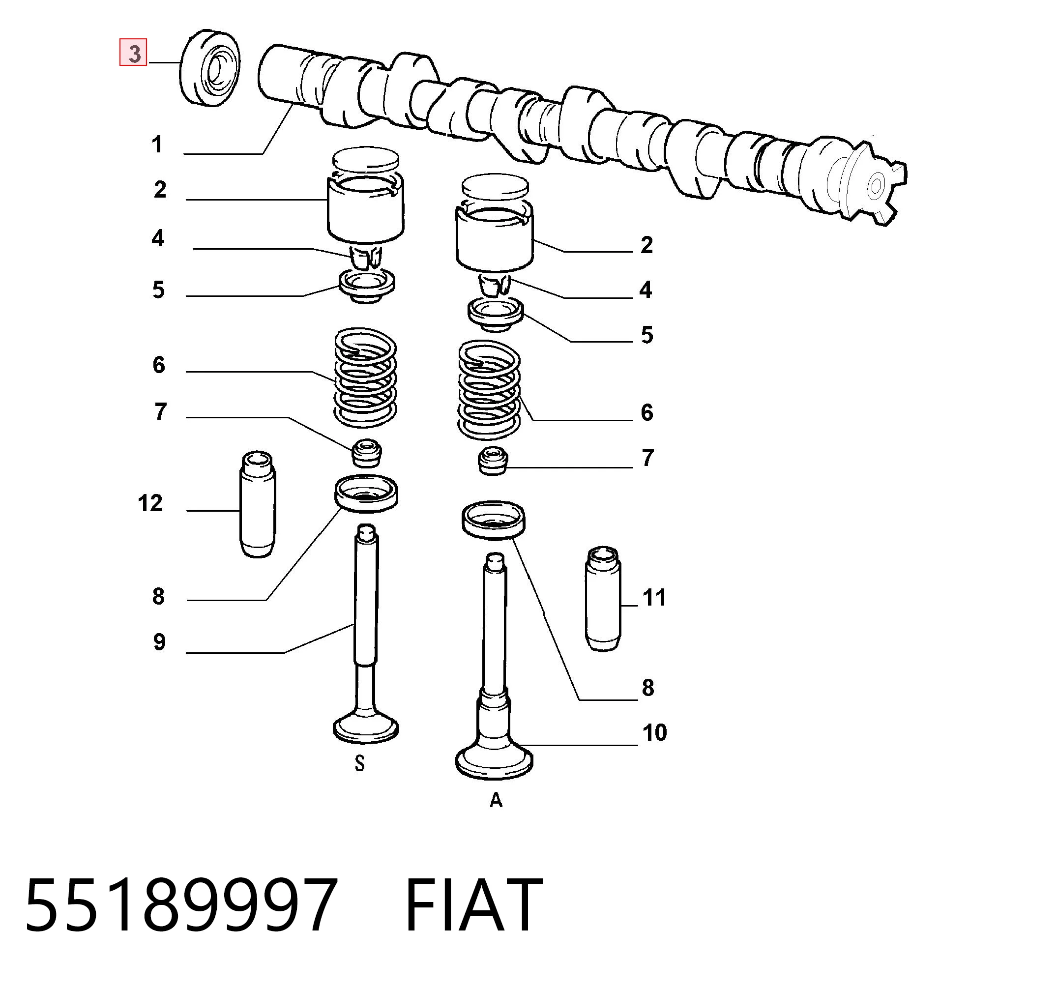 Vedação da árvore distribuidora de motor Glaser P7740801 preço, a partir de 8,11 USD