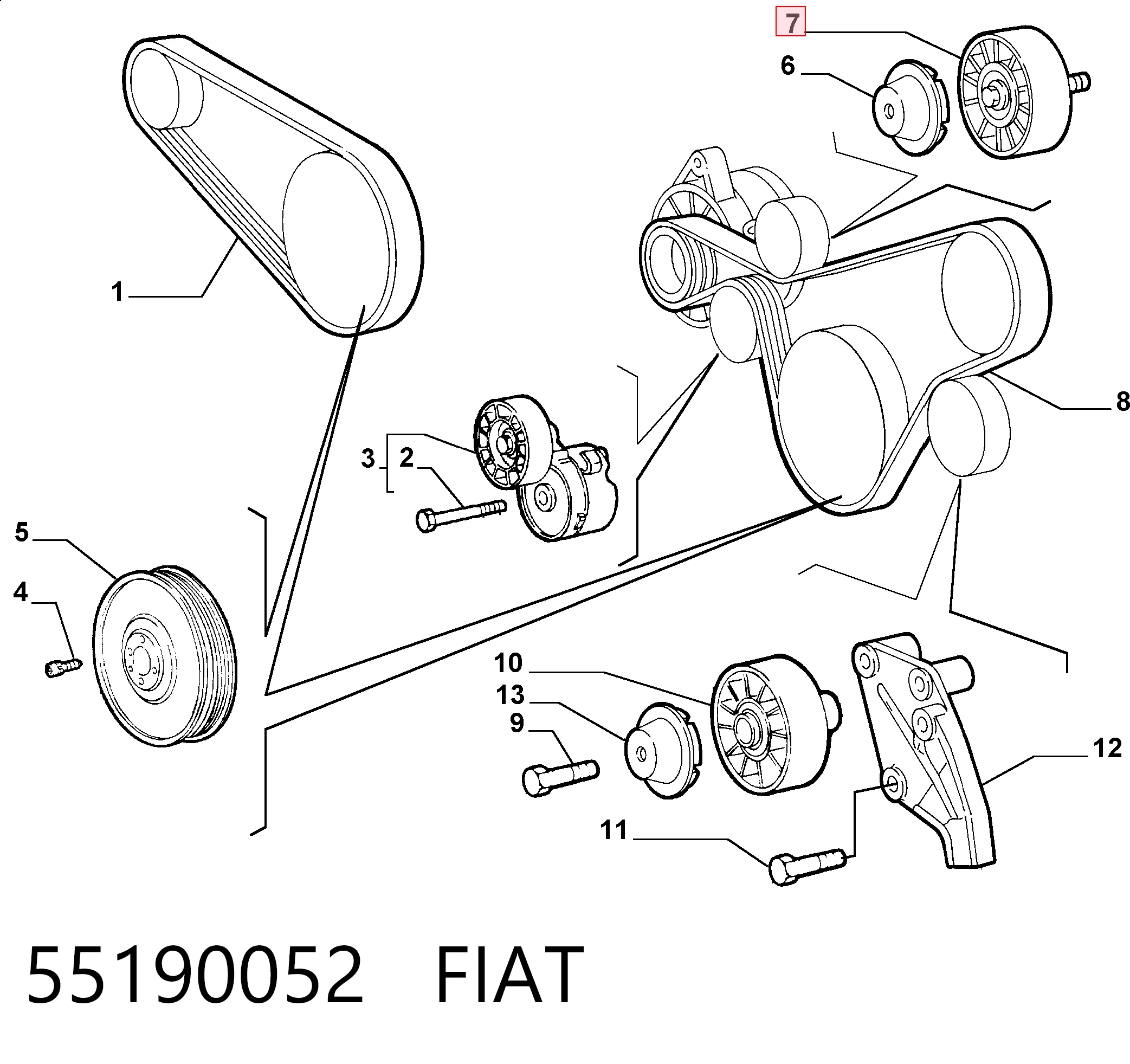 55190052 Fiat/Alfa/Lancia