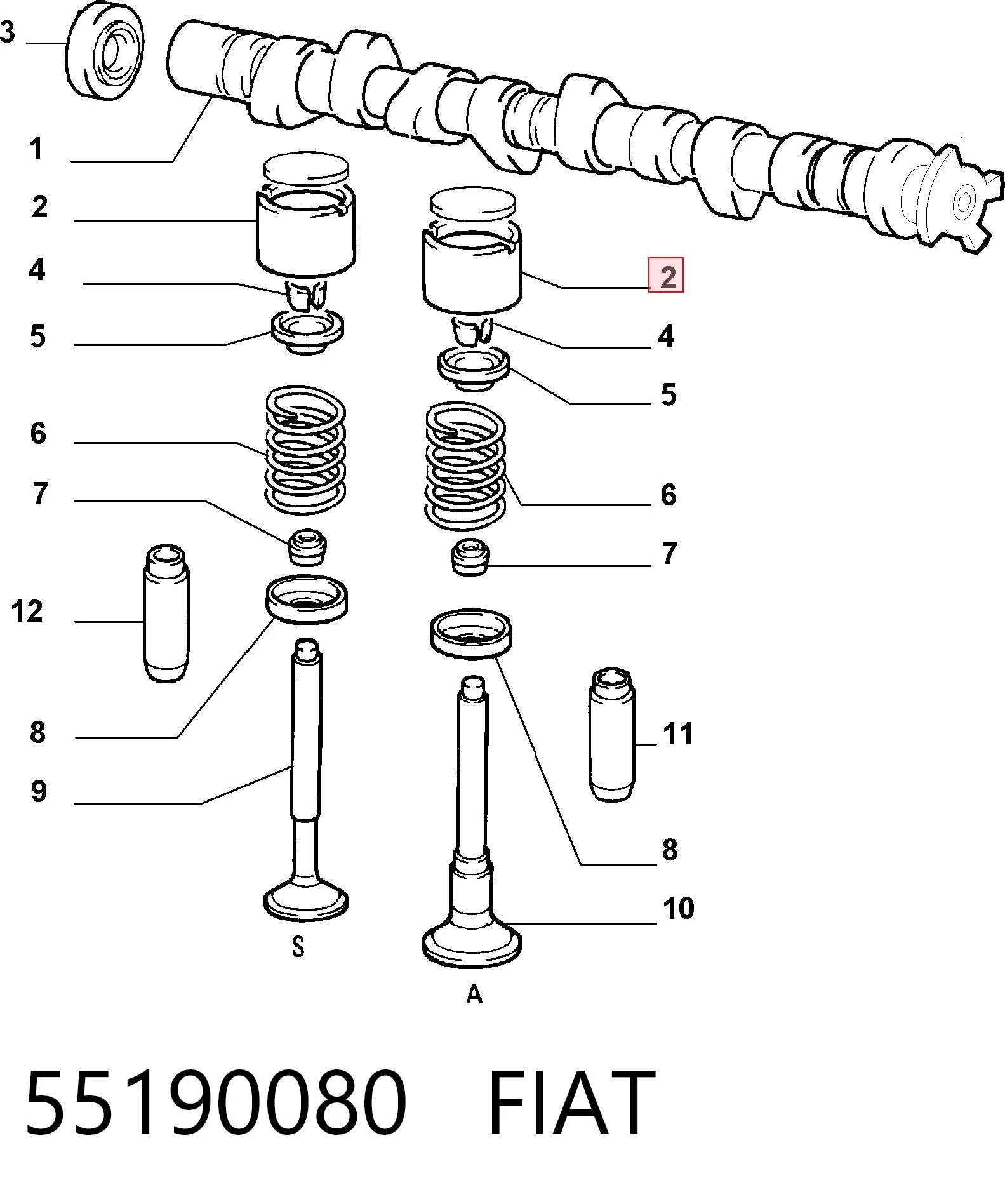 55190080 Fiat/Alfa/Lancia
