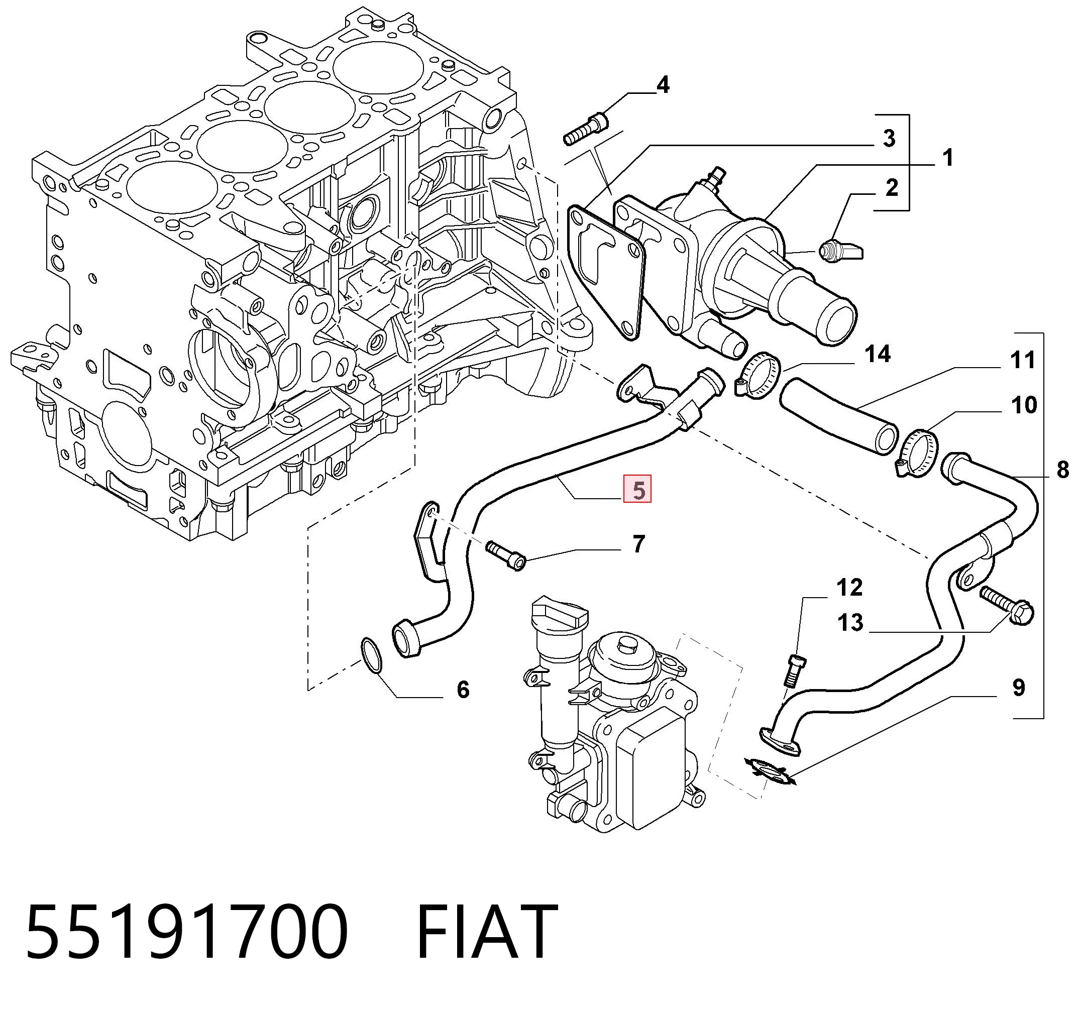 55191700 Fiat/Alfa/Lancia