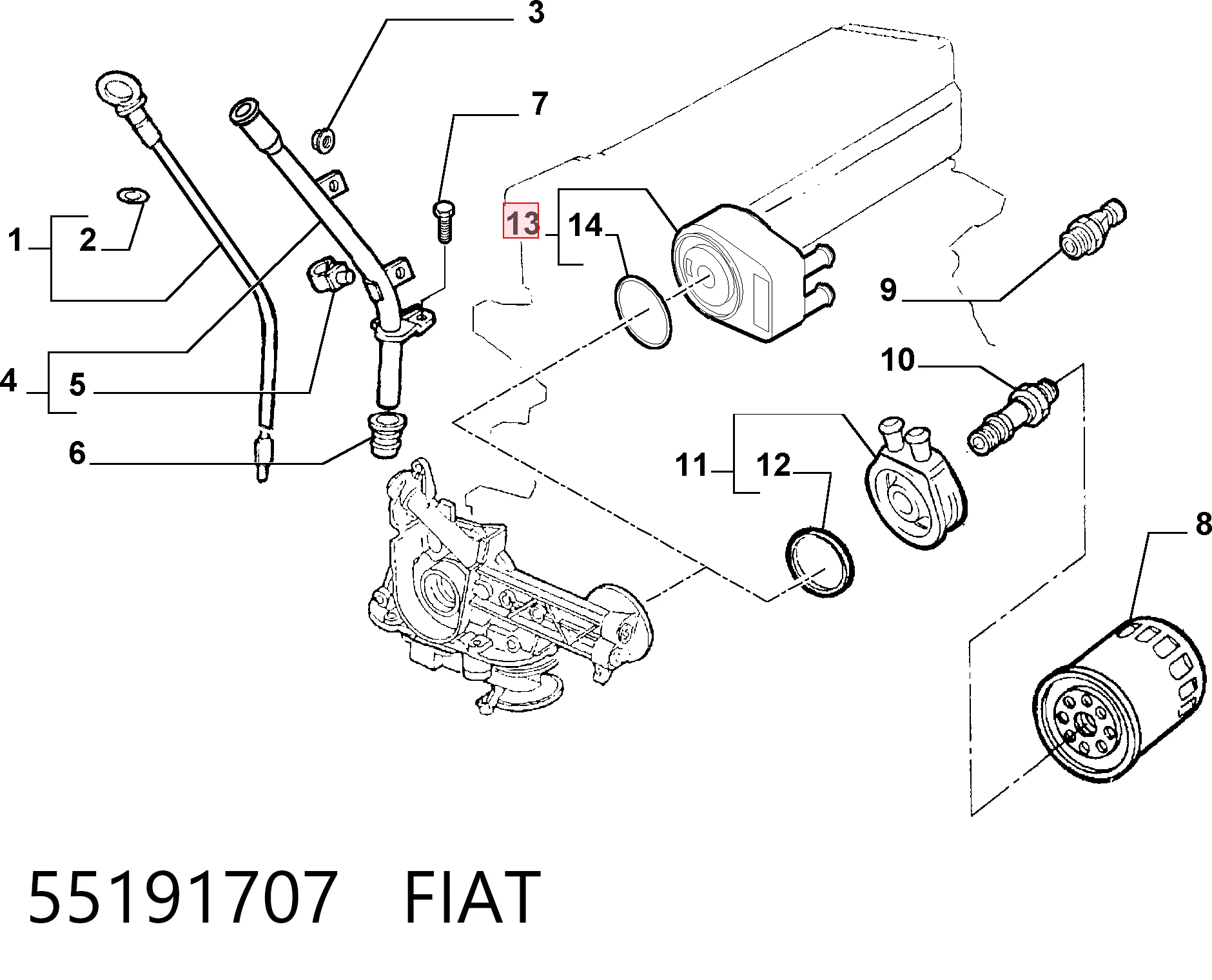 55191707 Fiat/Alfa/Lancia