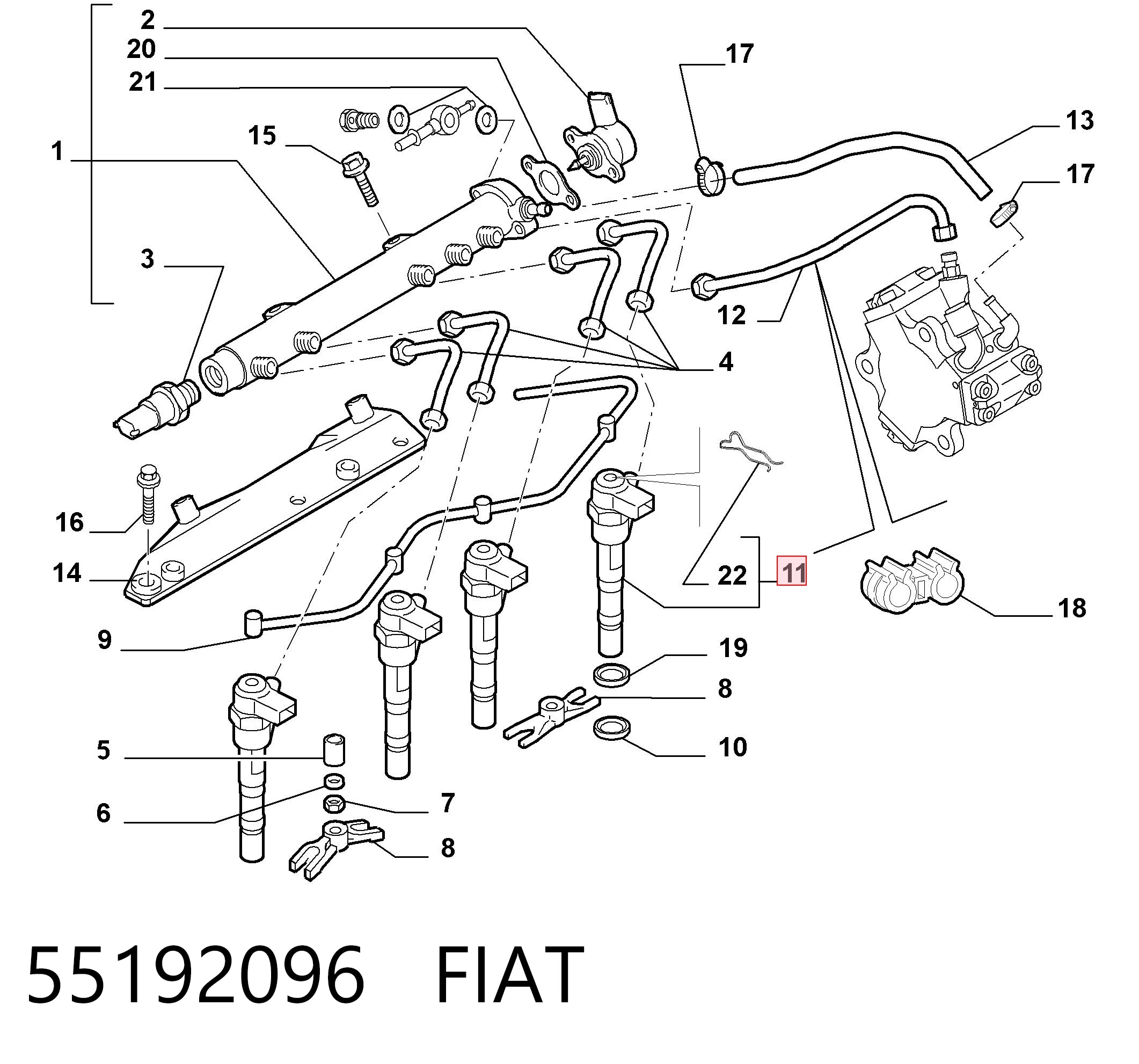  Injetor de injeção de combustível Opel Meriva A monovolume (2003 - 2010) A