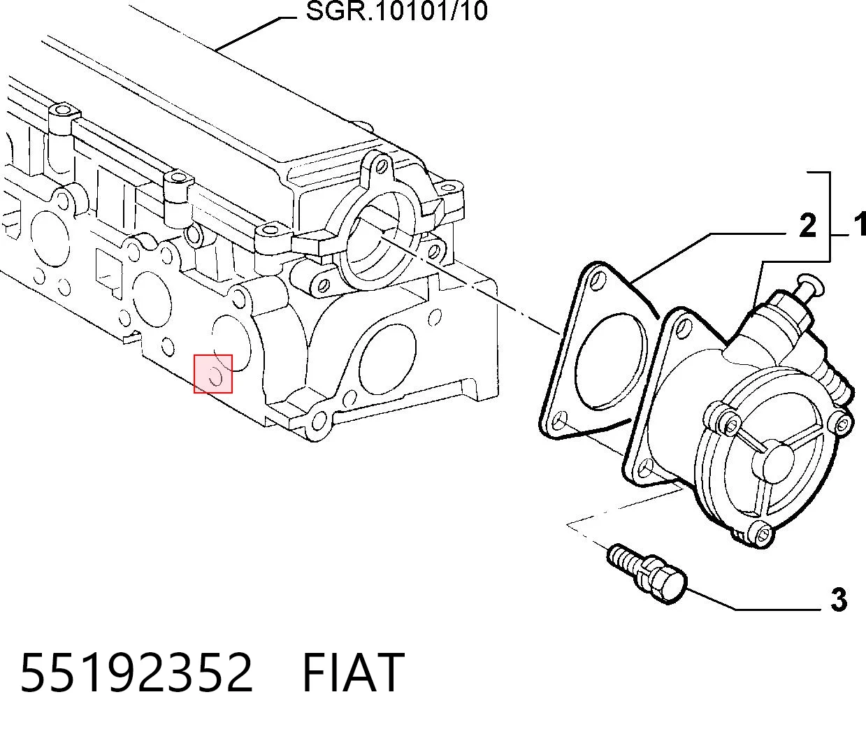  Bomba a vácuo Fiat Stilo hatchback (192) (2001 - 2006) 