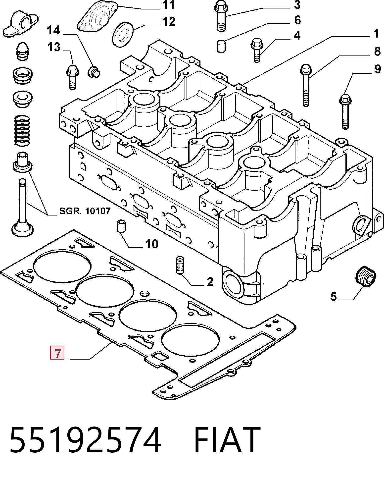 55192574 Fiat/Alfa/Lancia