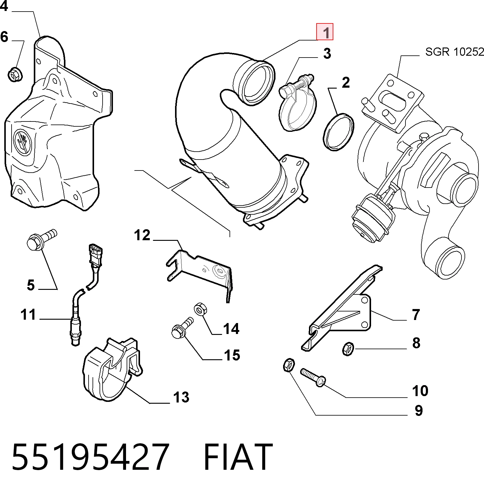 Convertidor - catalisador para Alfa Romeo GT  937