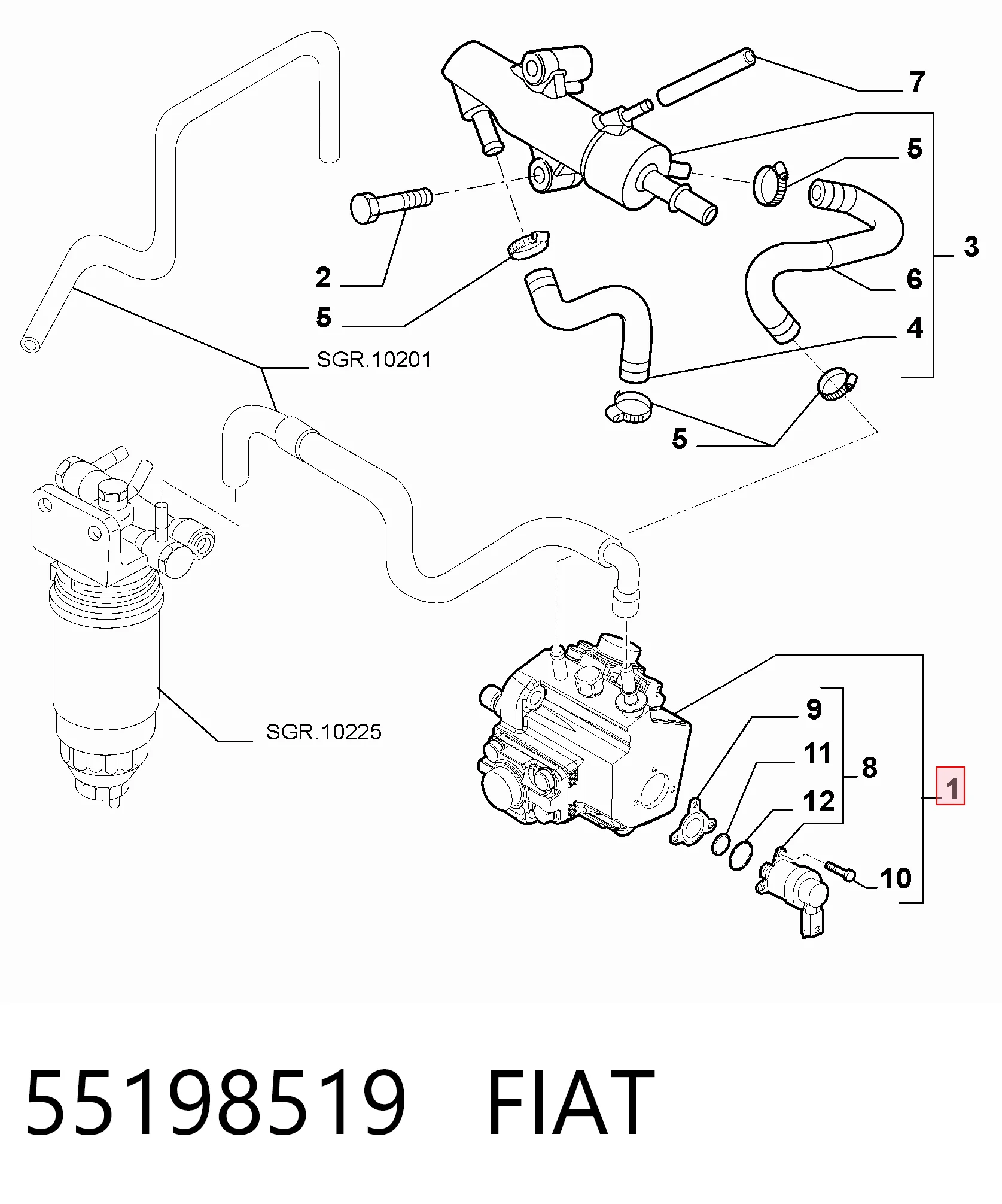 55198519 Fiat/Alfa/Lancia
