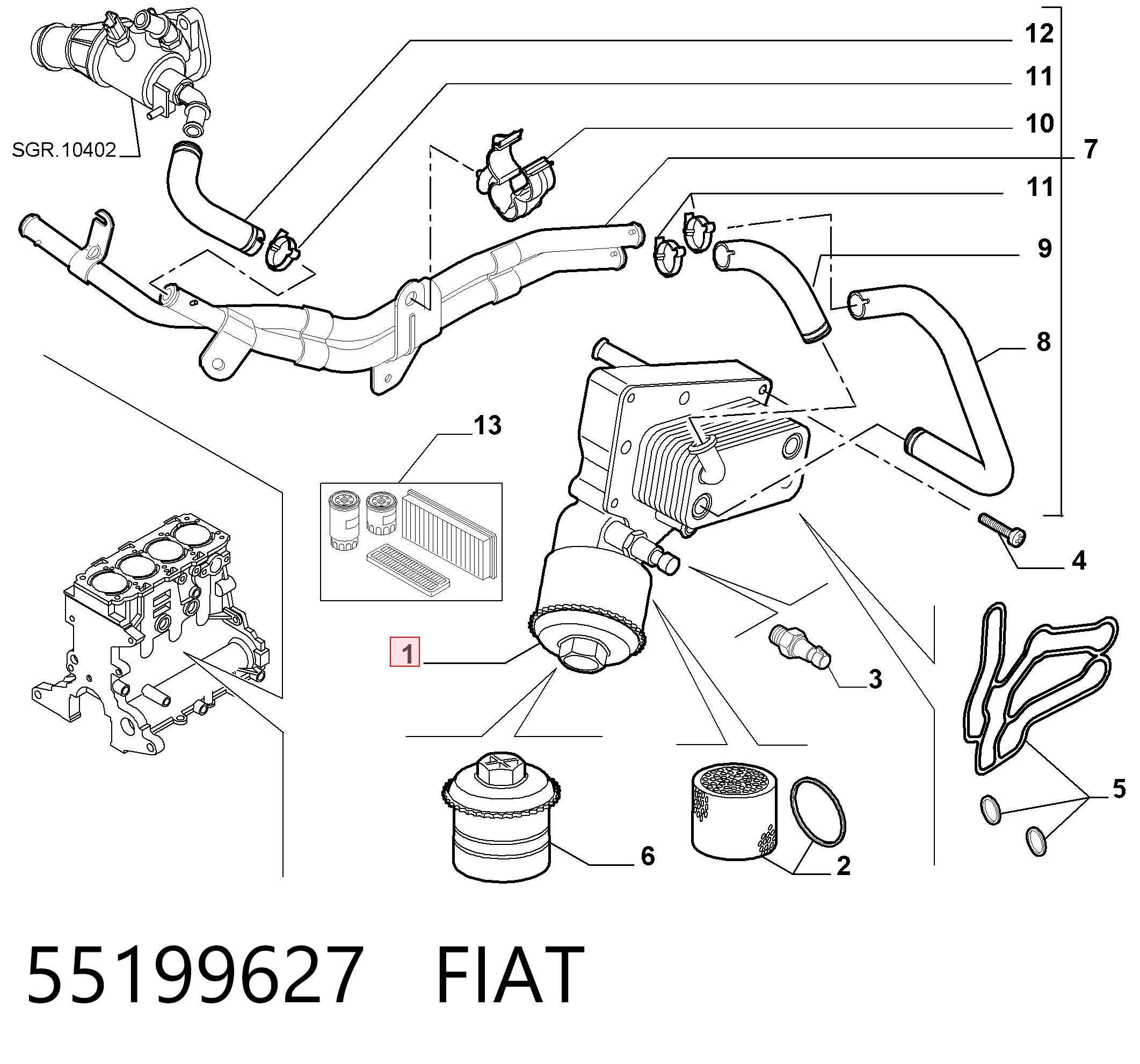 55199627 Fiat/Alfa/Lancia