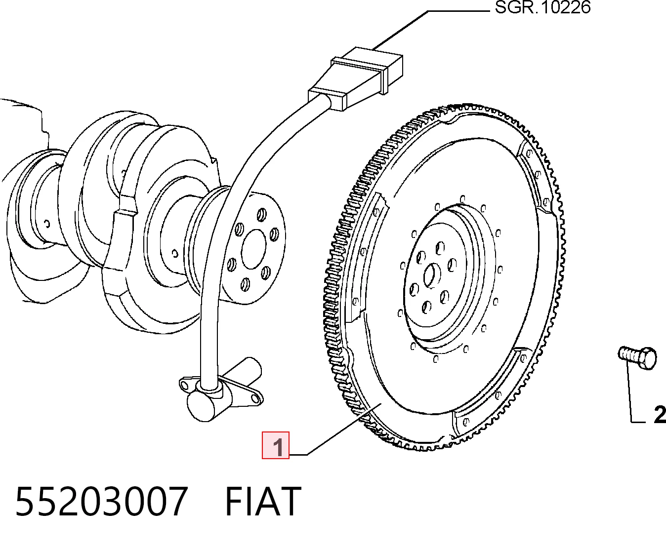  Volante de motor Fiat Stilo hatchback (192) (2001 - 2006) 