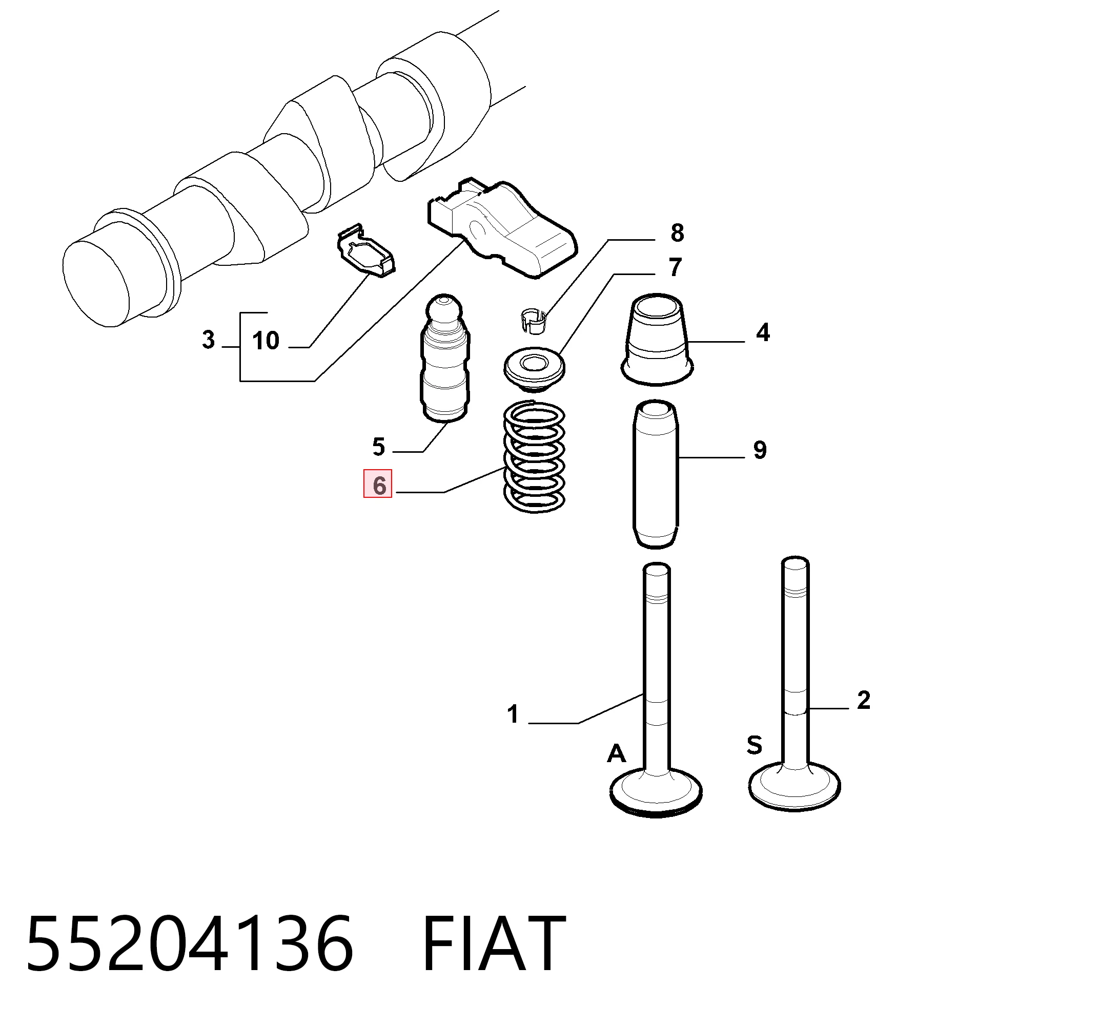 55204136 Fiat/Alfa/Lancia