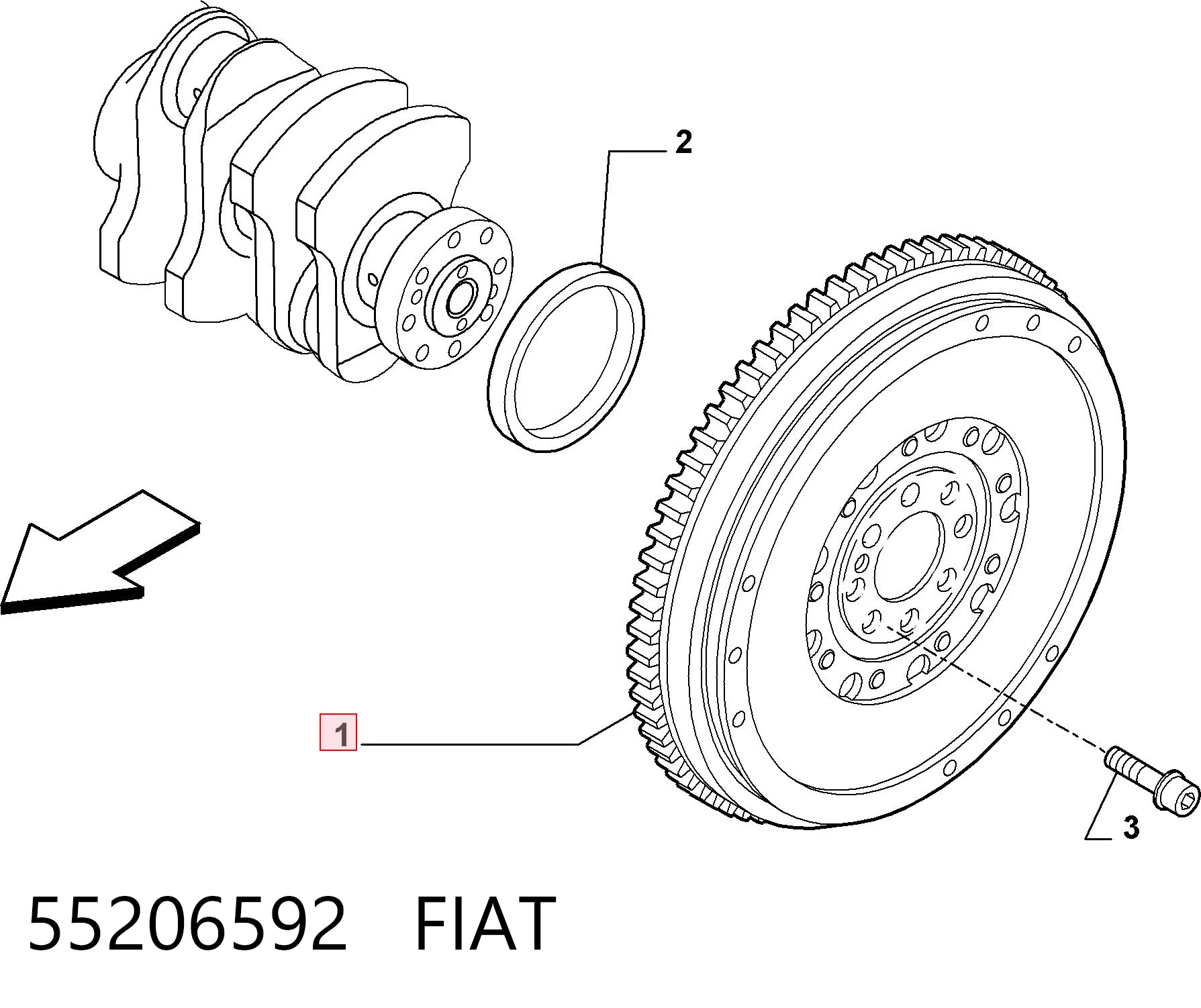 415032910 INA Volante de motor