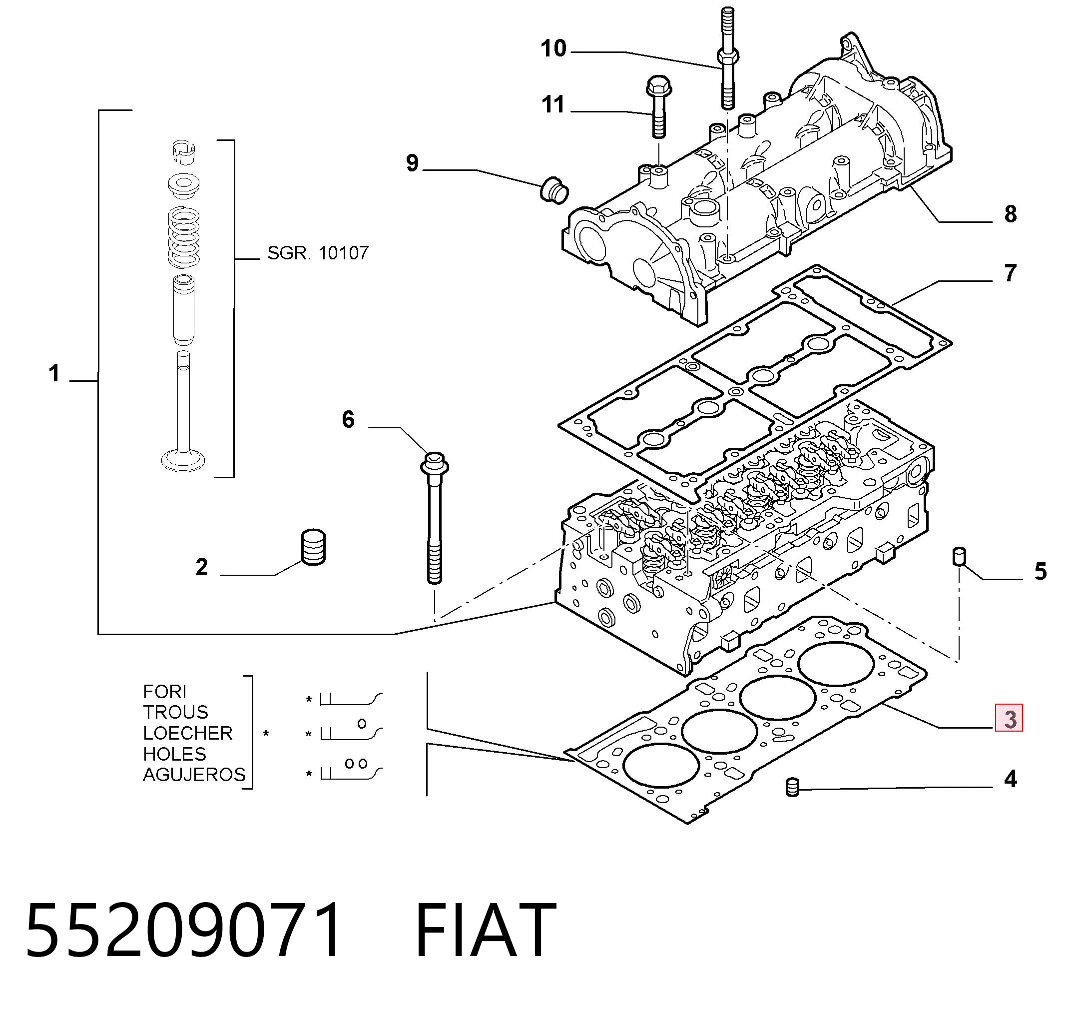 Compre Vedante de cabeça de motor (CBC) Opel Corsa 