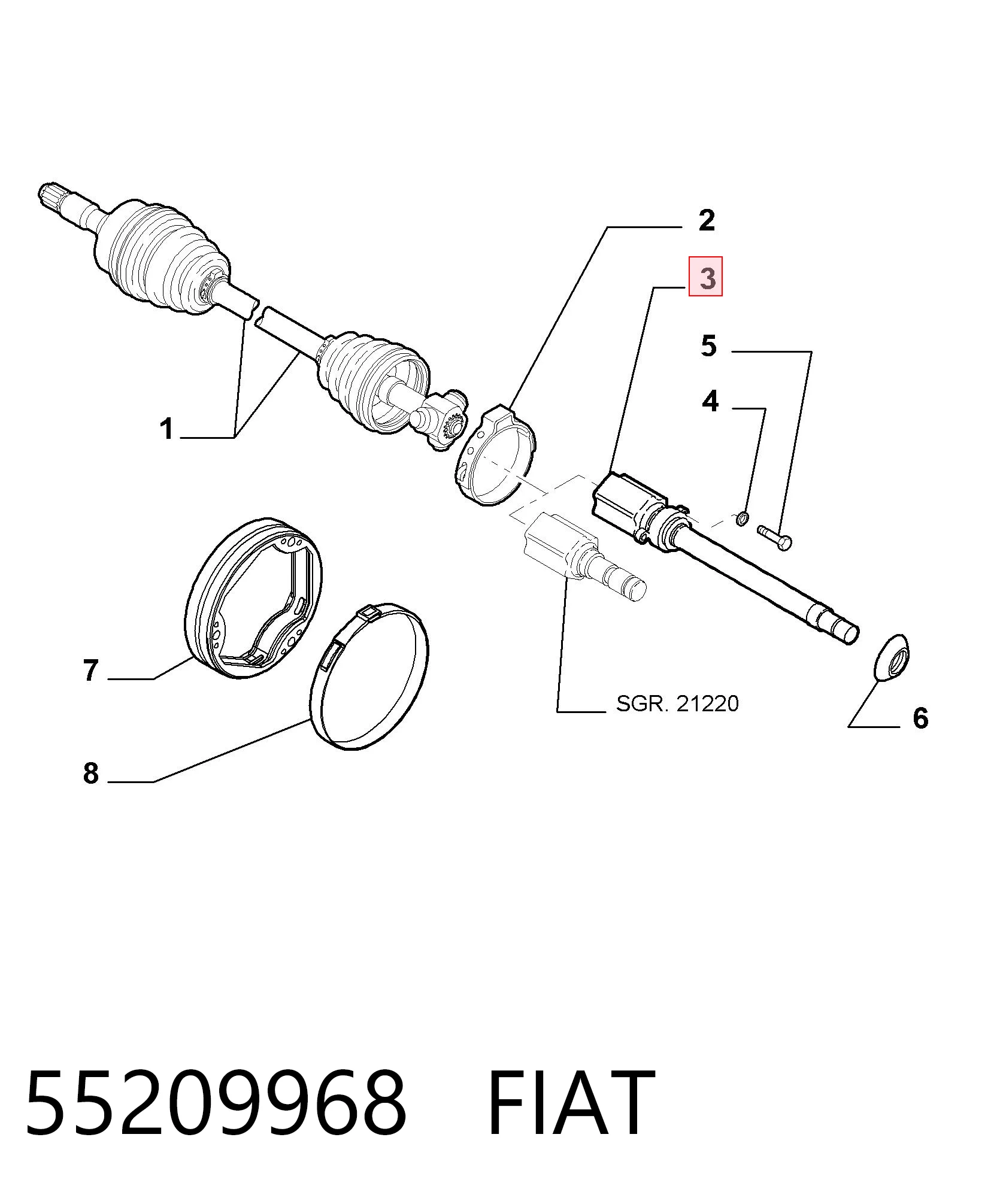 Junta homocinética interna dianteira direita Magneti Marelli TIJ0019 preço, a partir de 75,18 USD