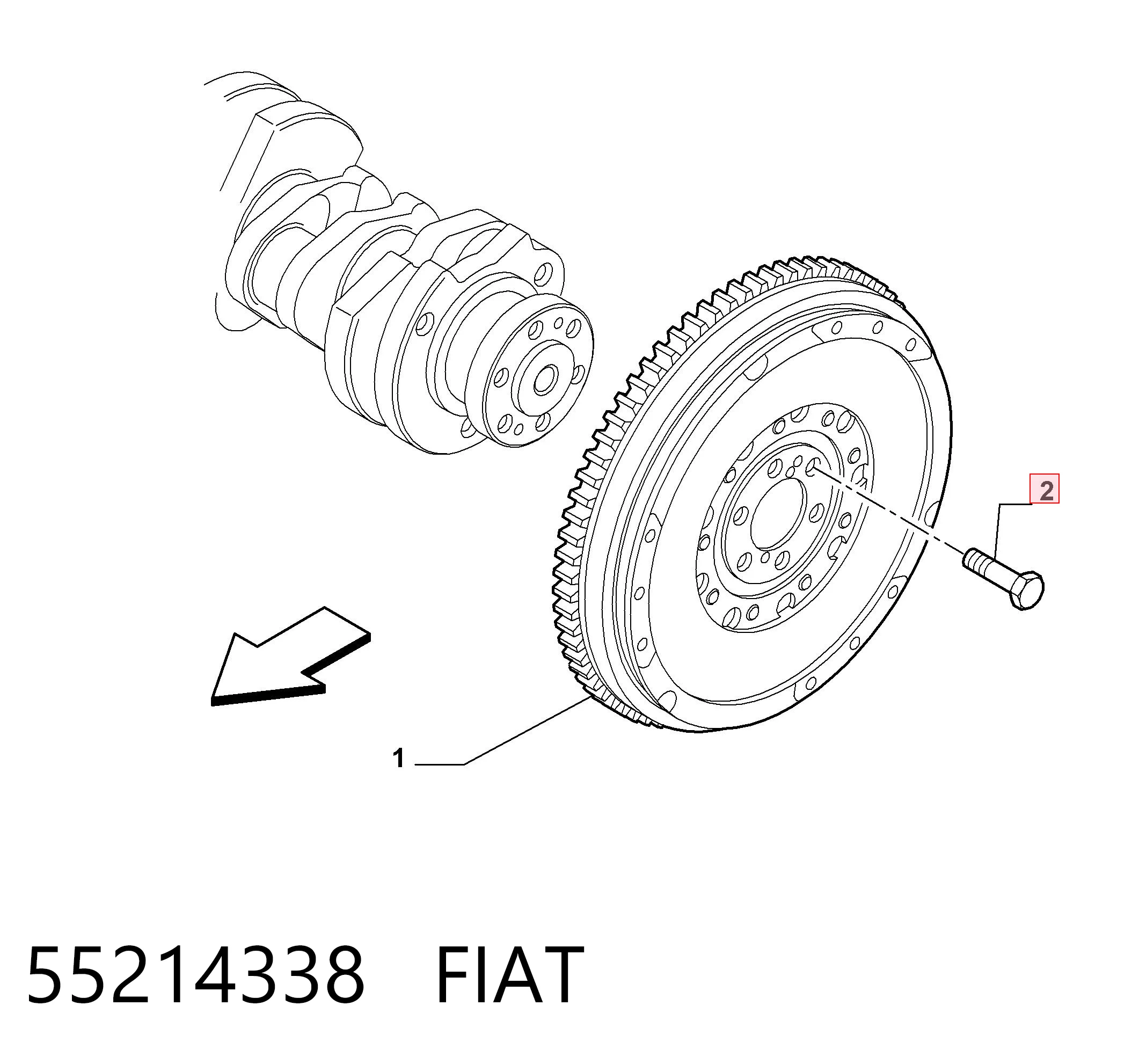 Parafuso de fixação de volante 411012210 INA