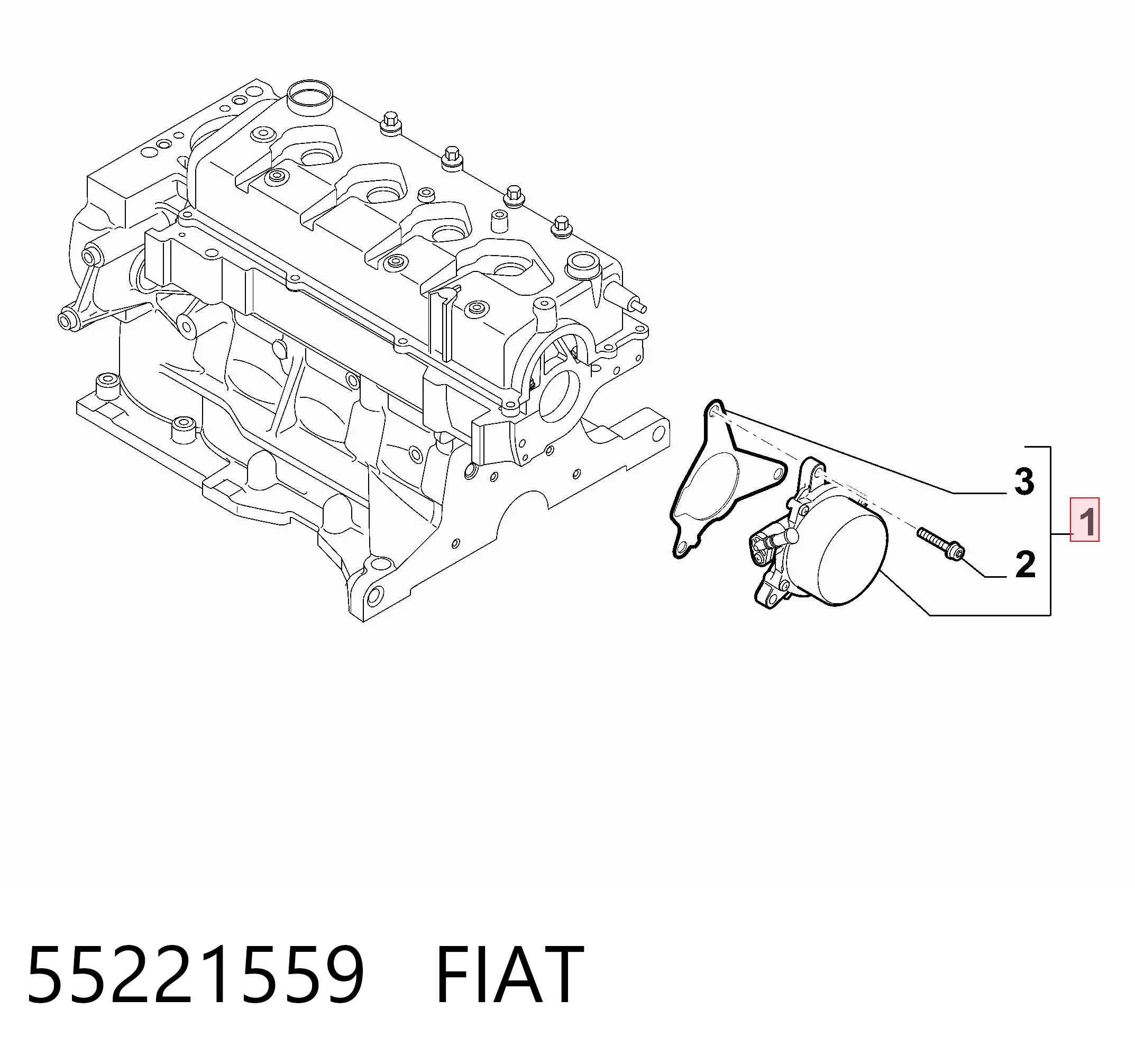 55221559 Fiat/Alfa/Lancia Bomba a vácuo